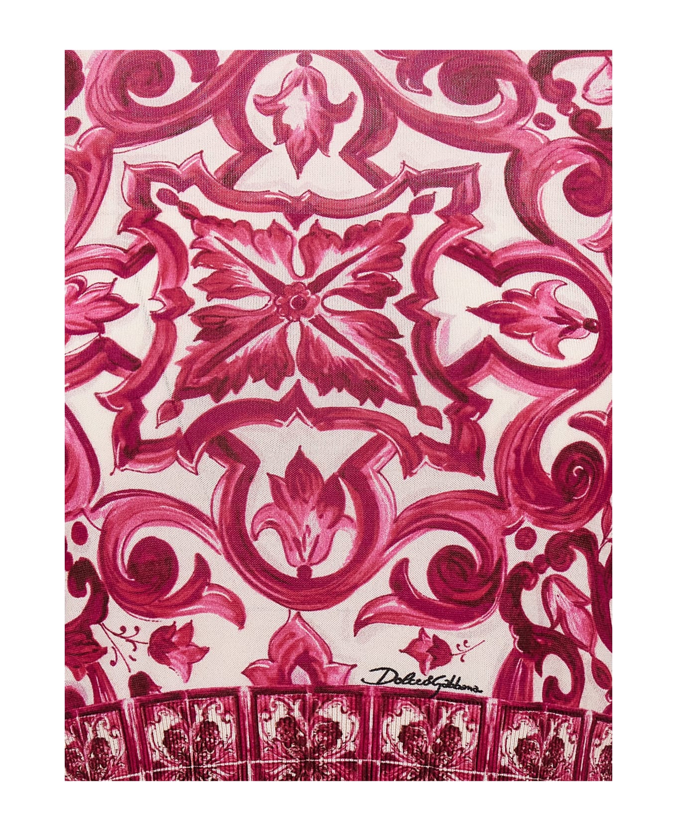 Dolce & Gabbana Maiolica Sweater - Pink ニットウェア