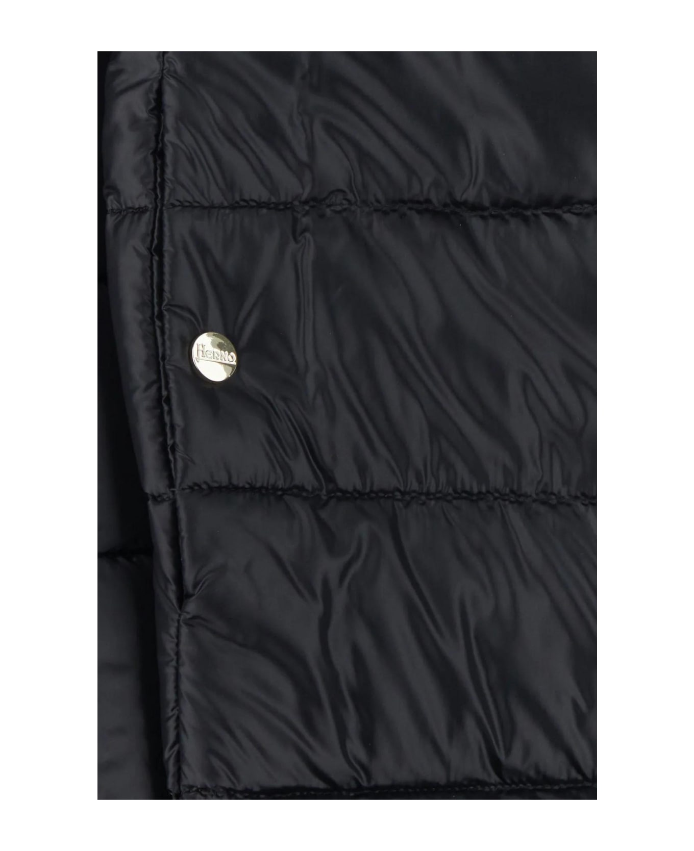 Herno Black Nylon Matilde Down Jacket - BLACK