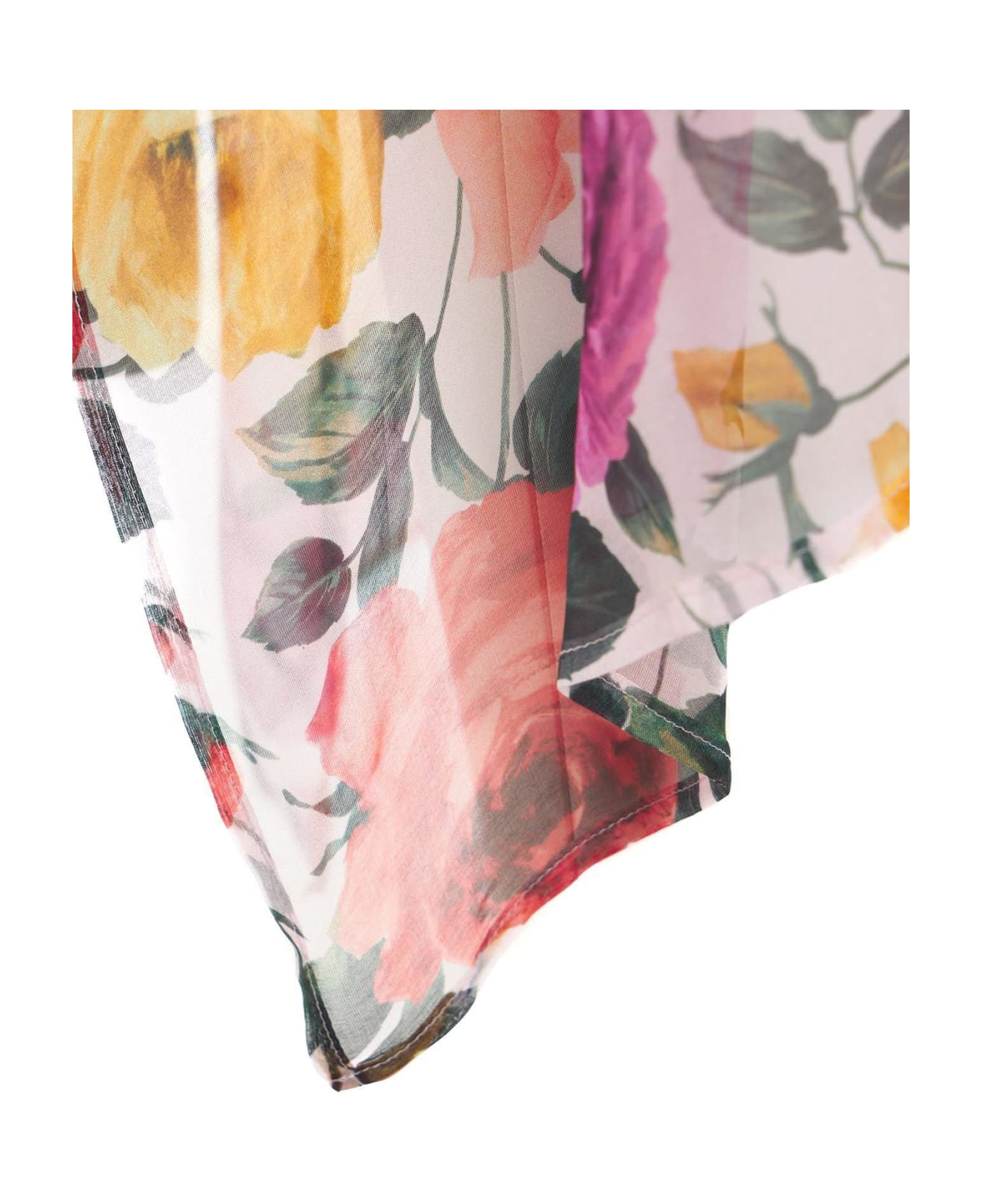 Blugirl Pattern-printed Mock Neck Chiffon Blouse - Multicolore