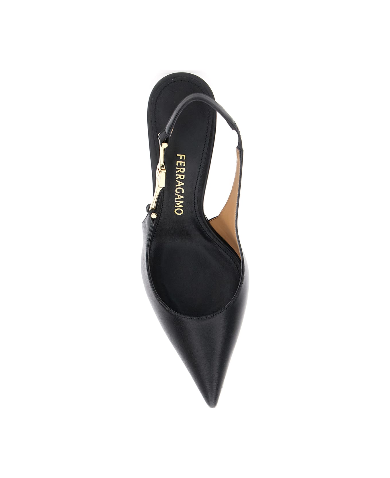 Ferragamo Tally 70 Sling Pump Heel 7.0 Mid (5 - <8 Cm) - Black