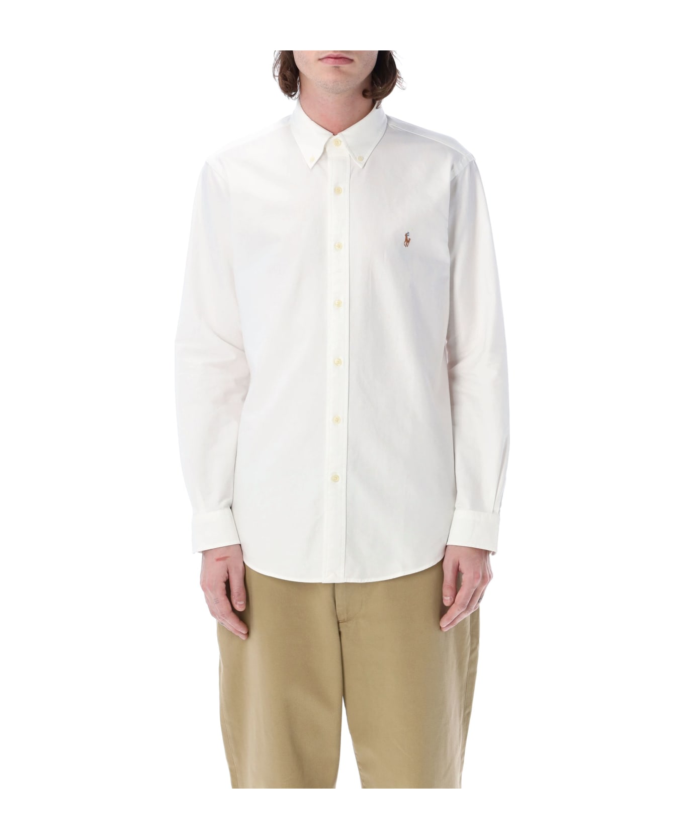 Polo Ralph Lauren Custom Fit Shirt - WHITE