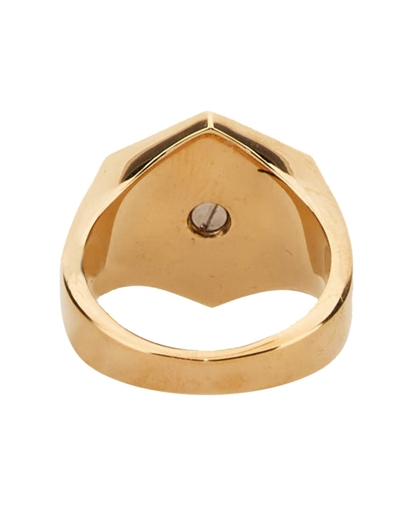 Versace Nuts & Bolts Jellyfish Ring - ORO リング