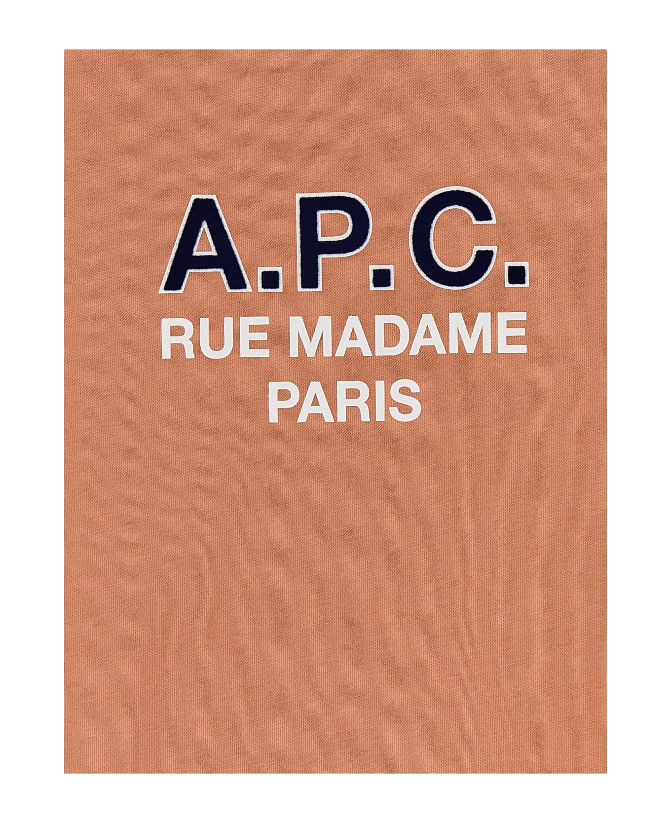 A.P.C. Madame Apc Logo T-shirt - Fad Rose Poudre