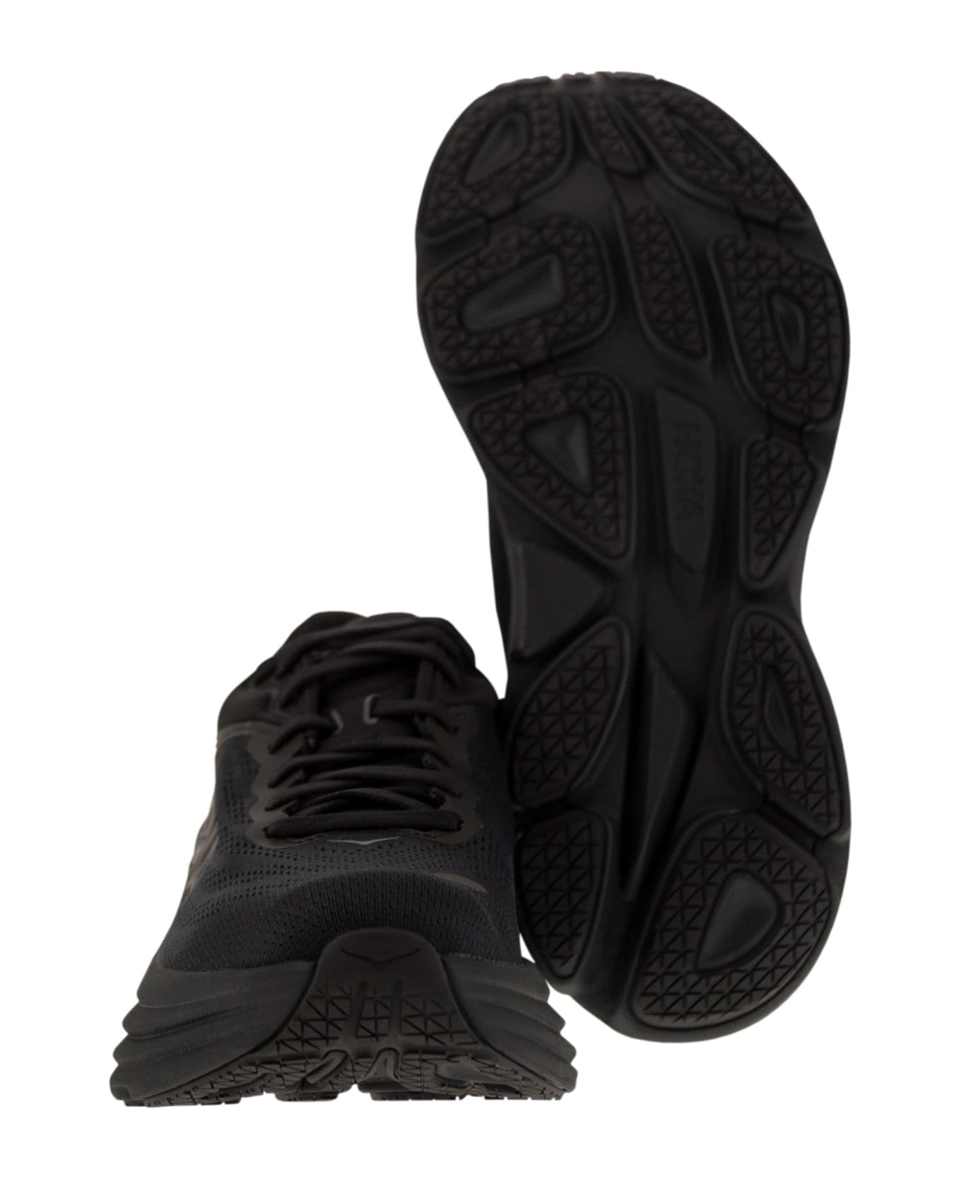 Hoka Bondi 8 - Ultra-shortened Sports Shoe - Black