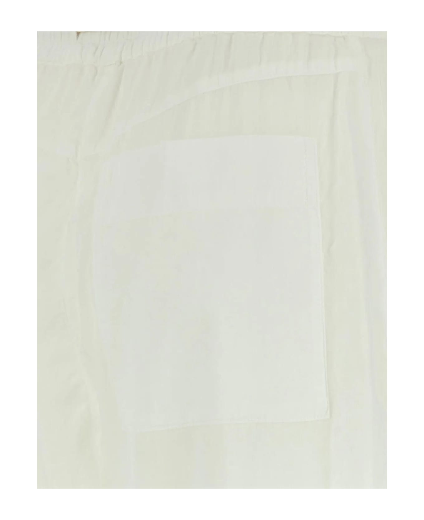 Emporio Armani White Cotton Pant - BETULLA