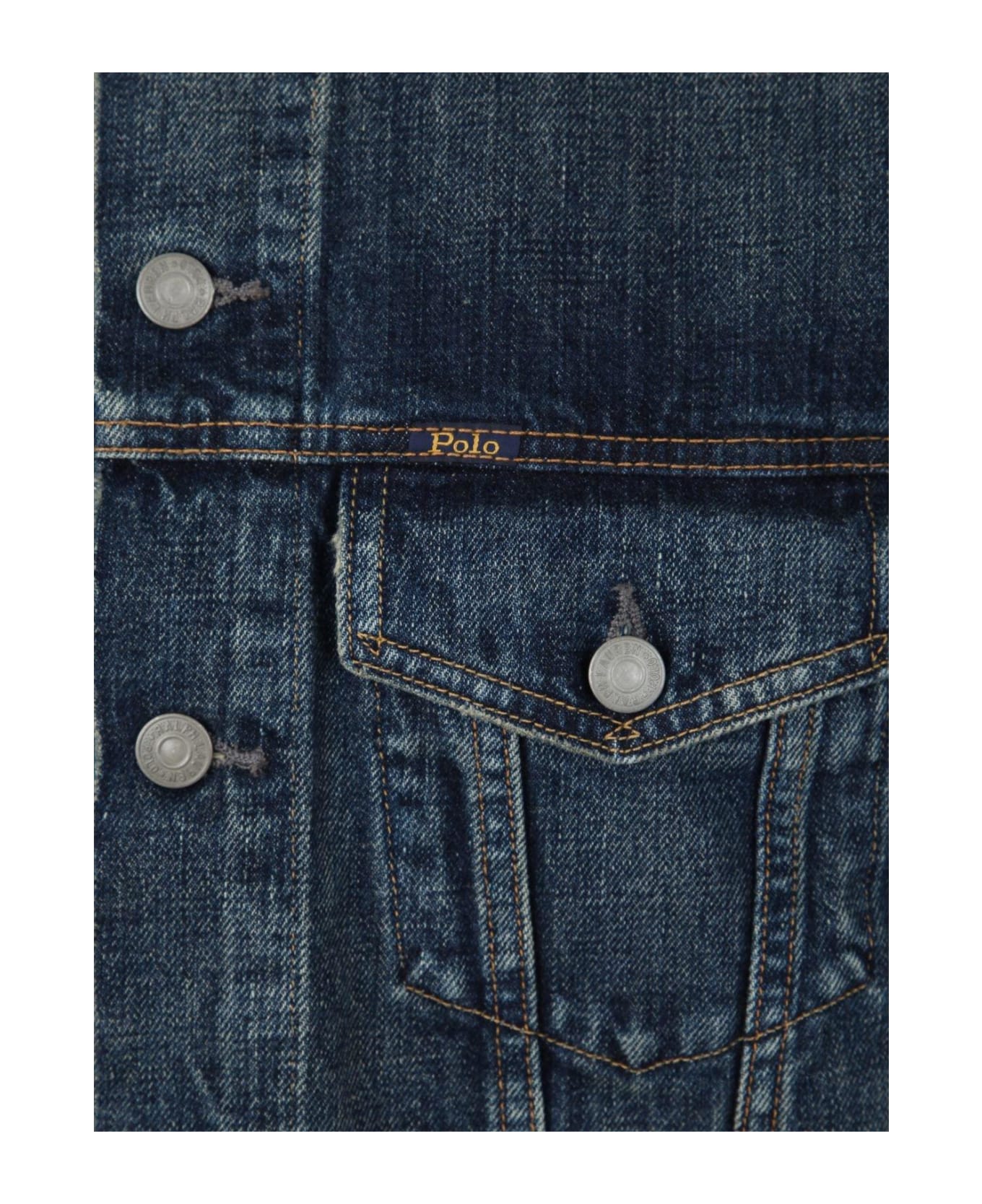 Polo Ralph Lauren Collared Button-up Denim Jacket - Blue ジャケット