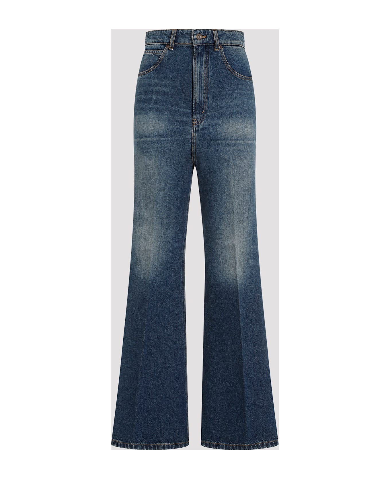 Victoria Beckham Wide Leg Kick Jeans - Broken Vintage Wash