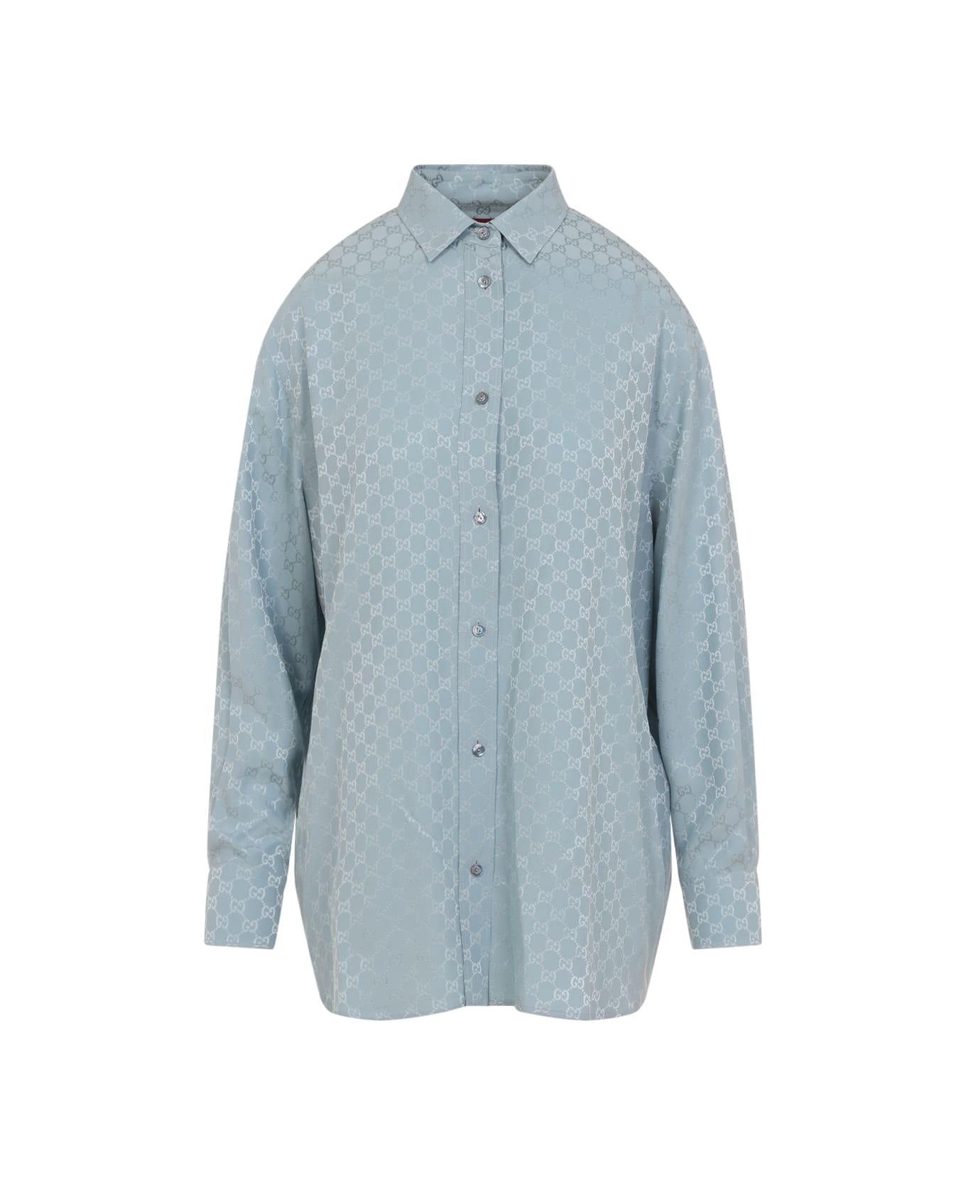 Gucci Gg Silk Shirt - Aqueous