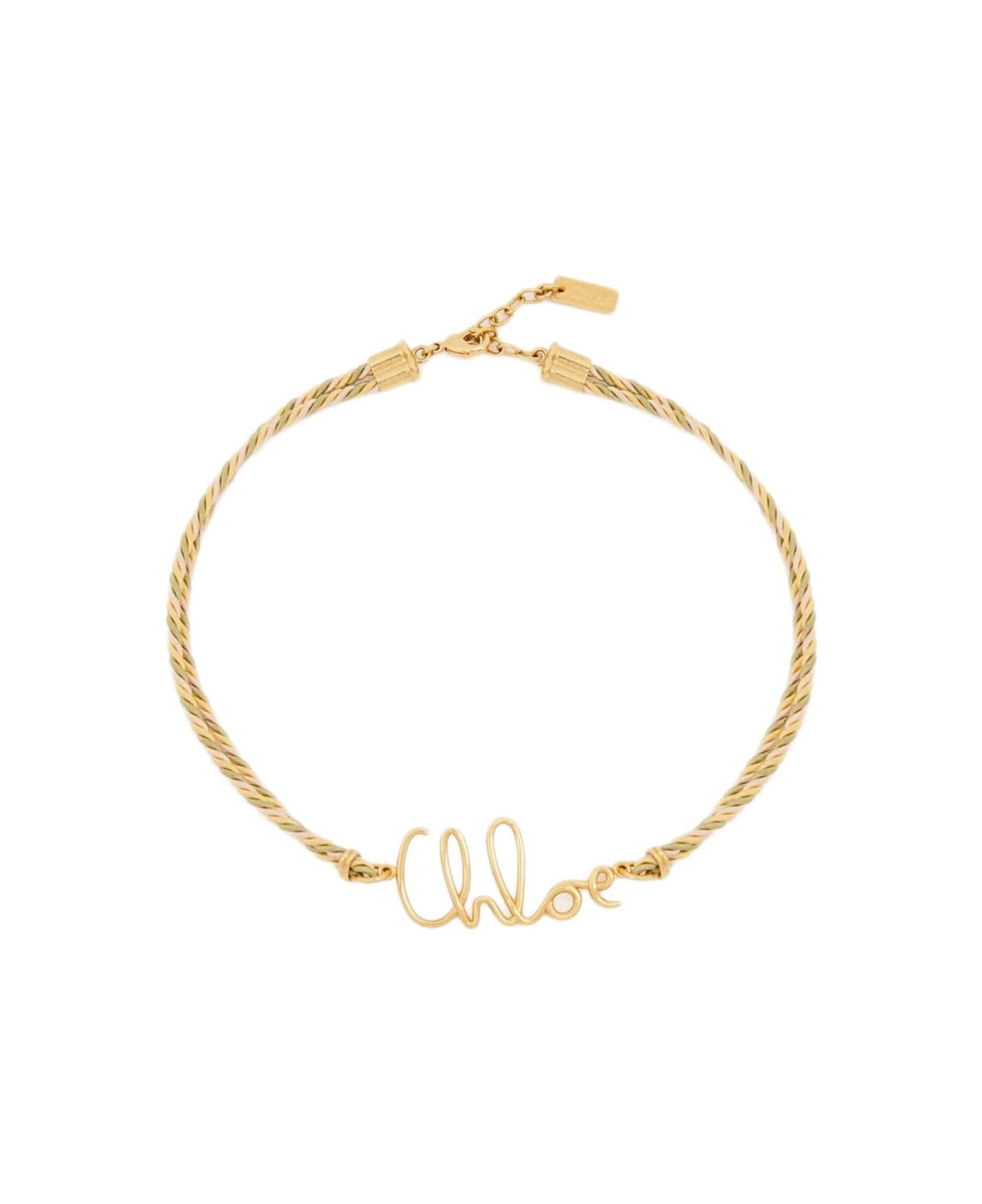Chloé Logo Necklace - Golden