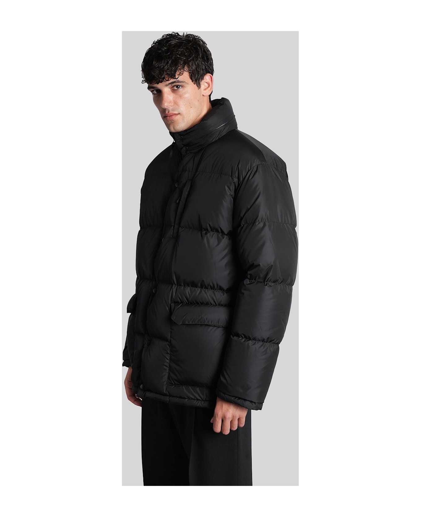 Aspesi Moschino Ii Puffer In Black Polyamide - black