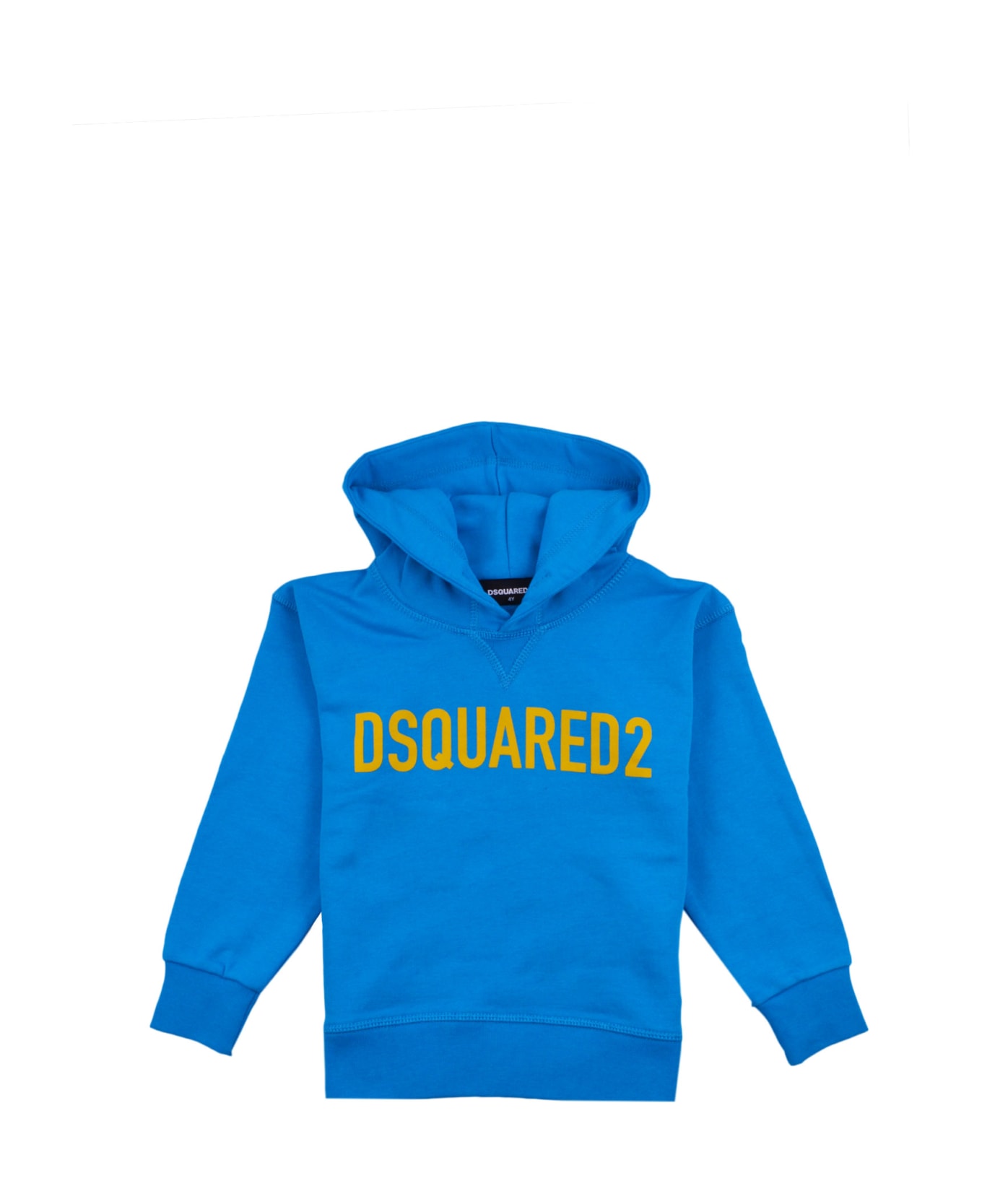 Dsquared2 Cotton Sweatshirt With Hood - Light blue