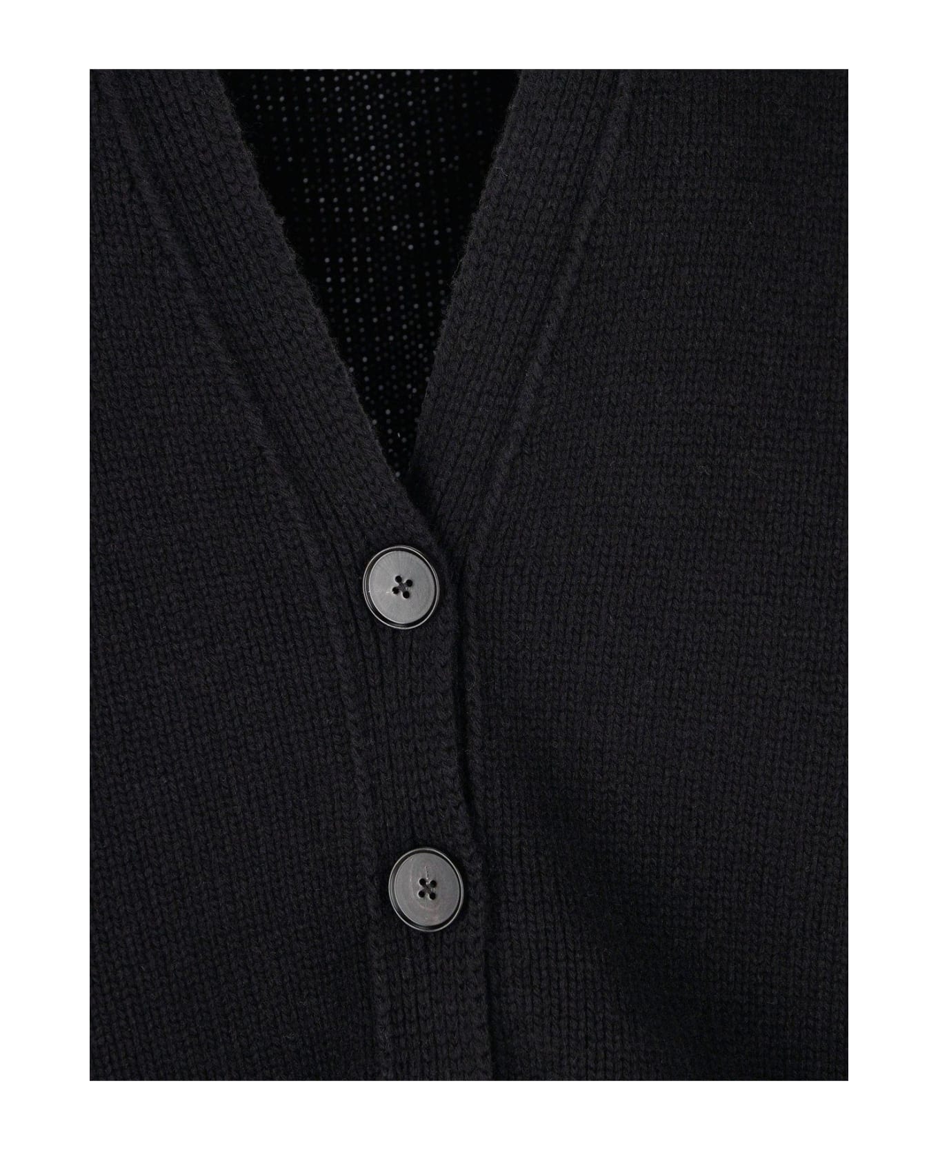 Jil Sander Buttoned V-neck Long-sleeved Cardigan