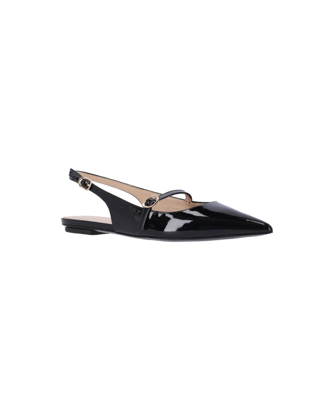 Stuart Weitzman "emilia" Slingback Mules - Black  