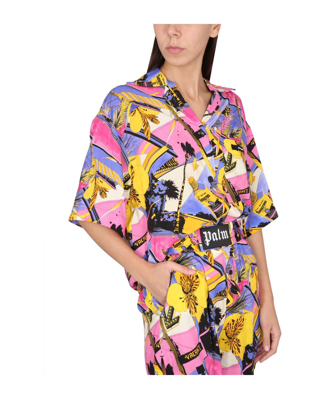 Palm Angels Miami Mix Print Shirt - Multicolor