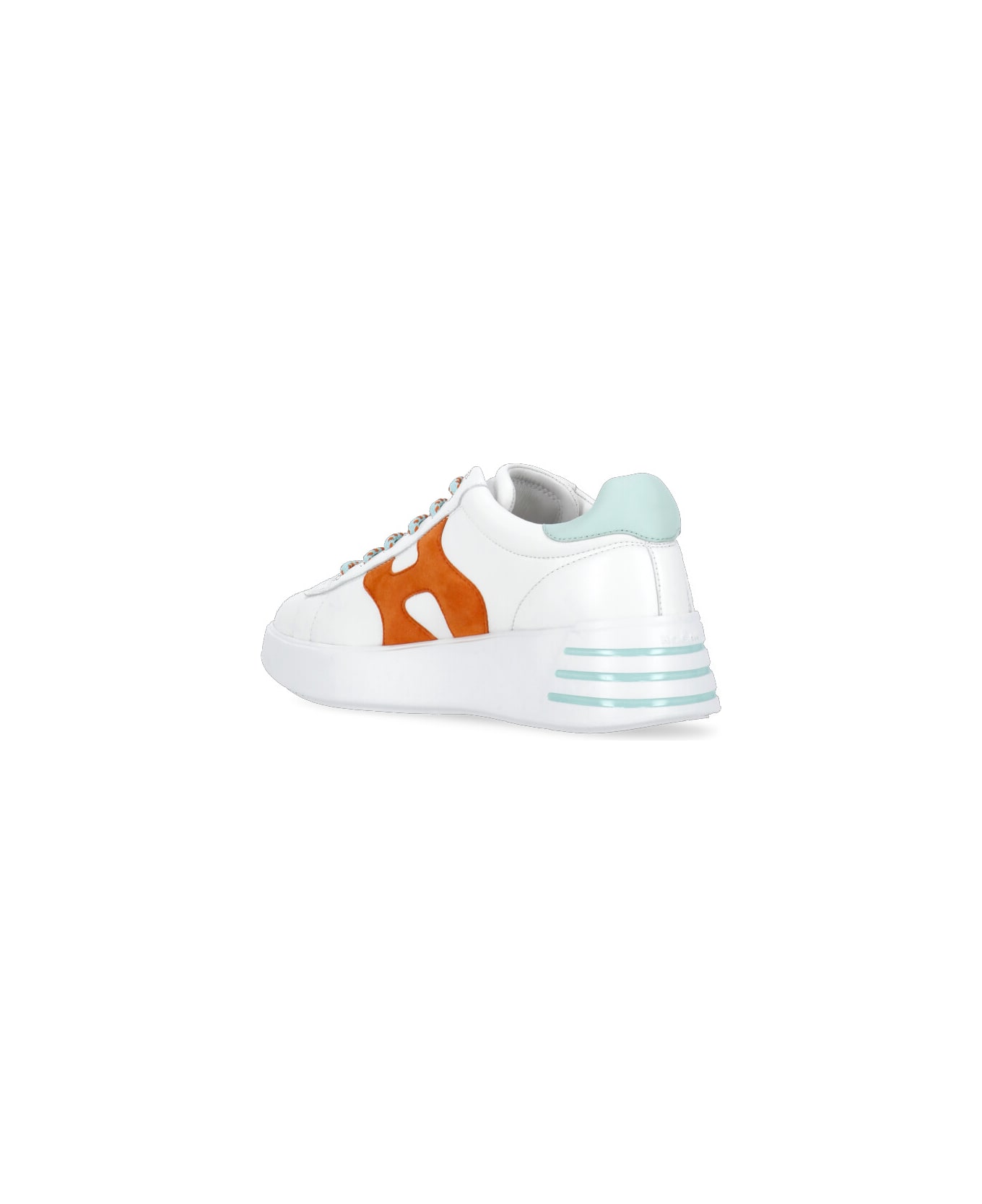Hogan Rebel H564 Sneakers - White/light Blue/orange