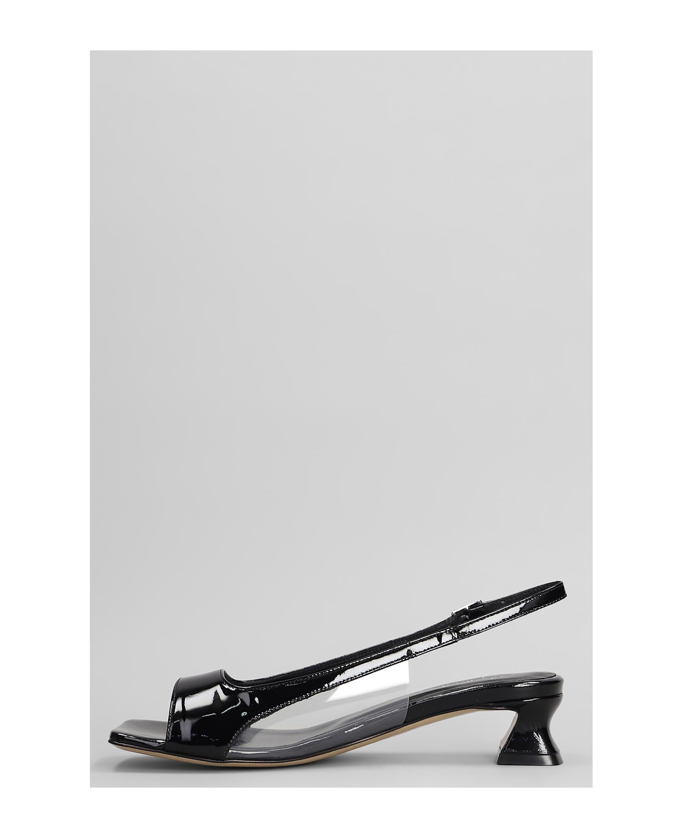 Alchimia Sandals In Black Patent Leather - black