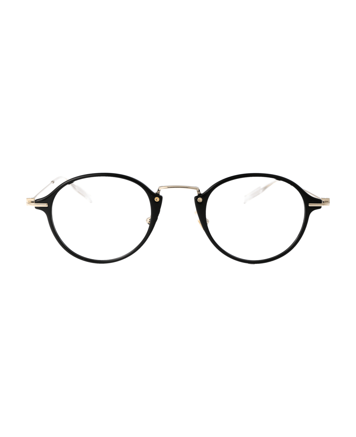 Montblanc Mb0297o Glasses - 001 BLACK GOLD TRANSPARENT