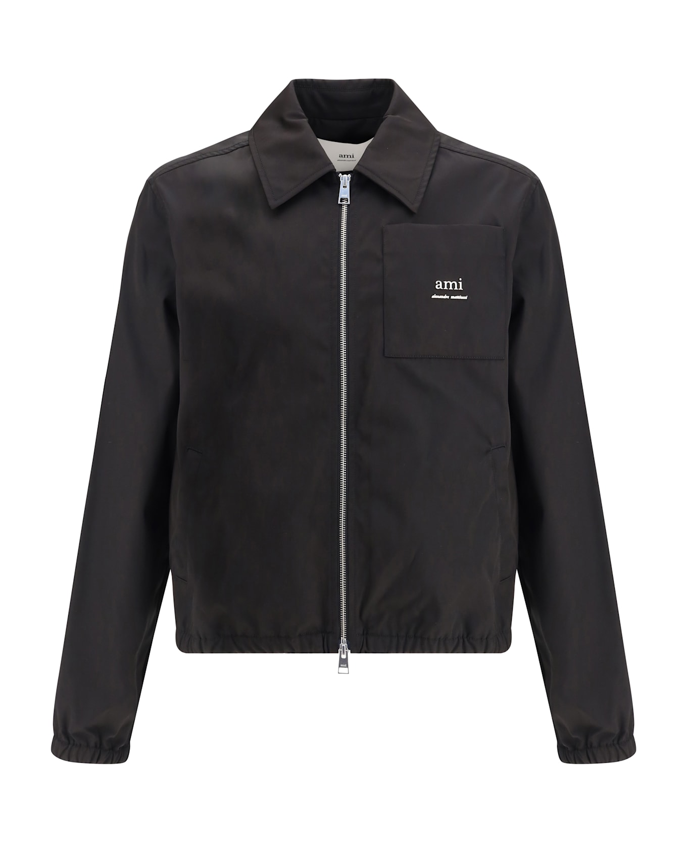 Ami Alexandre Mattiussi Logoed Jacket - BLACK