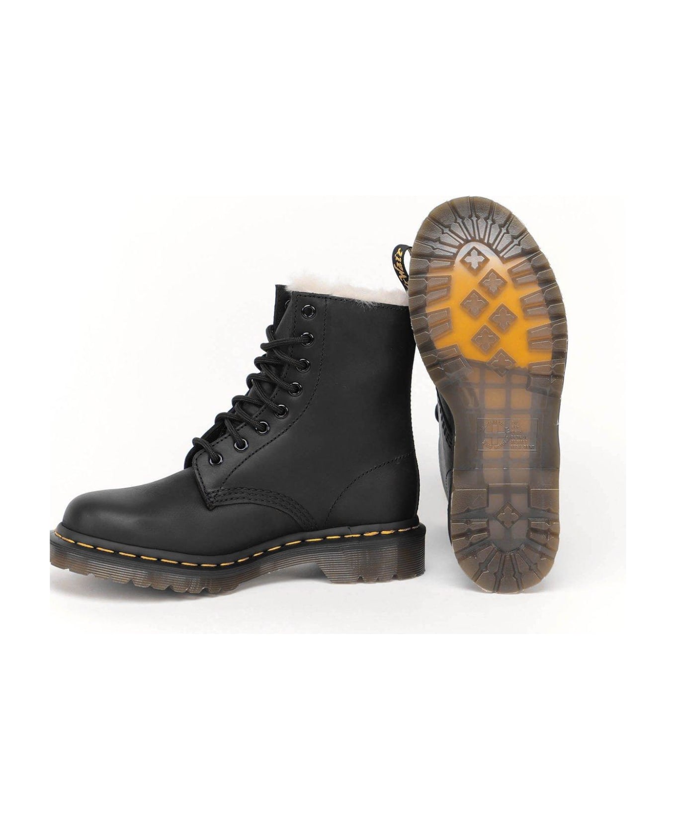 Dr. Martens 1460 Serena Faux-fur Boots - Nero