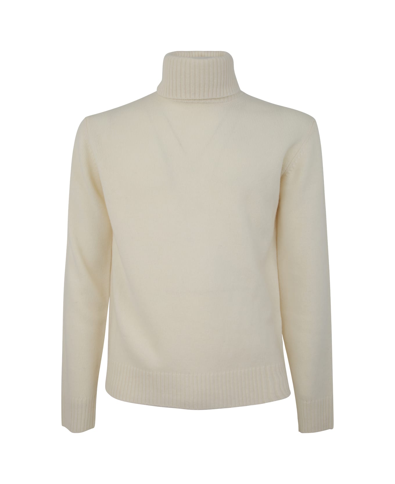 Nuur Long Sleeves Turtle Neck Sweater - White
