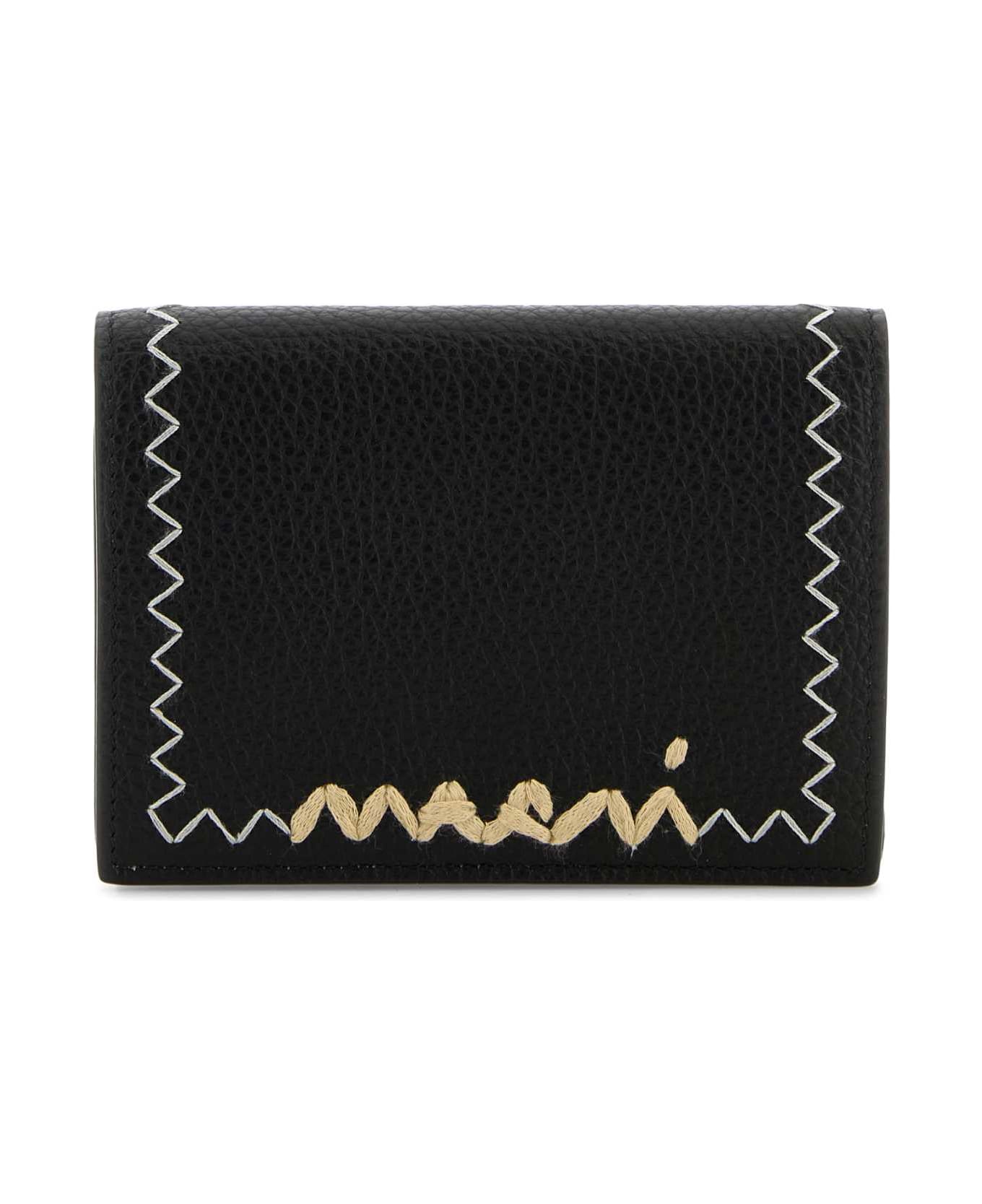Marni Black Leather Wallet - 00N99