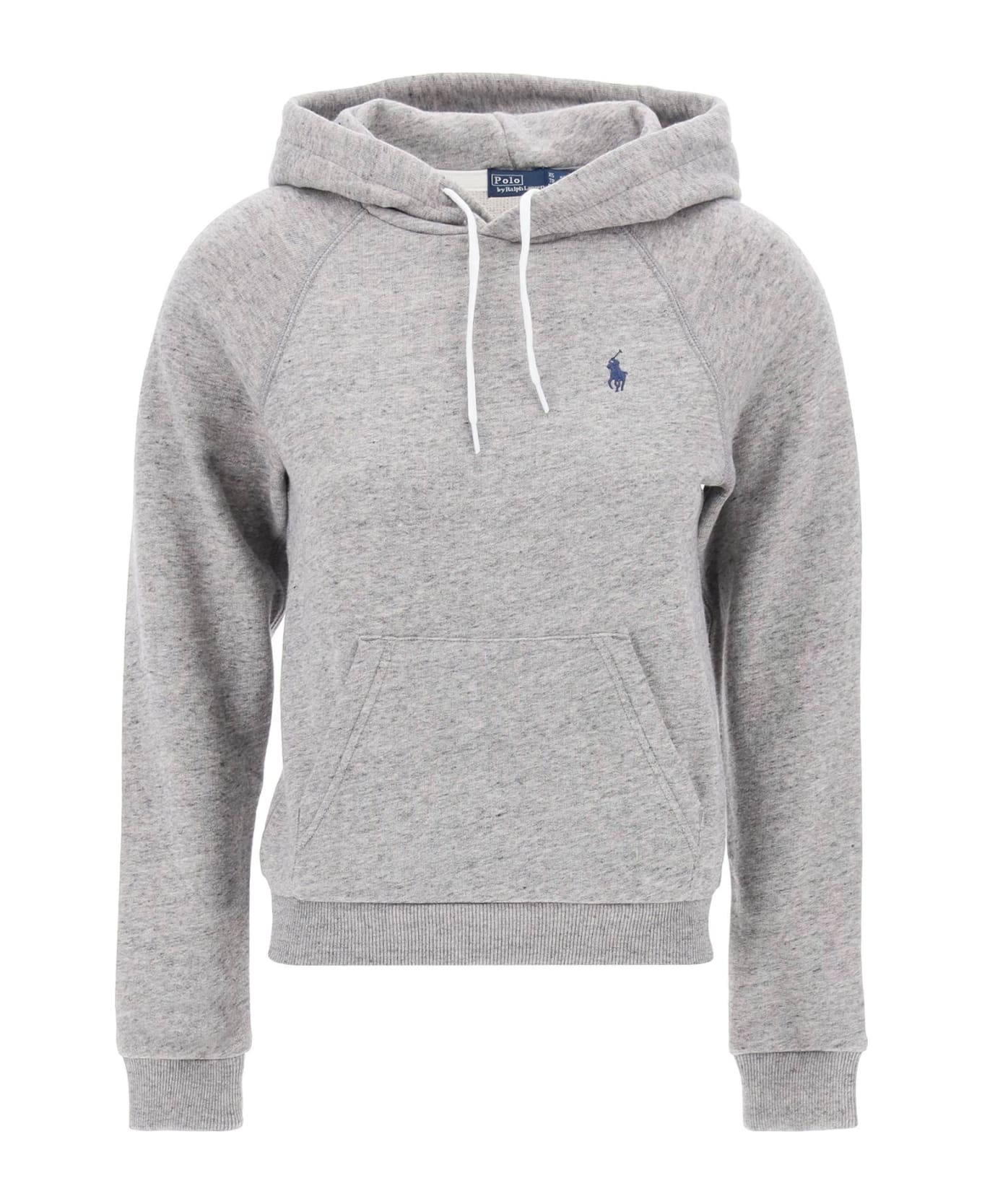 Polo Ralph Lauren Hooded Sweatshirt With Embroidered Logo - DARK VINTAGE HEATHER (Grey)