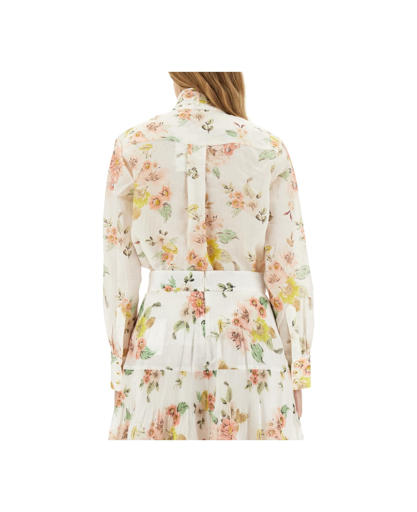 Zimmermann Blouse With Floral Pattern - PINK