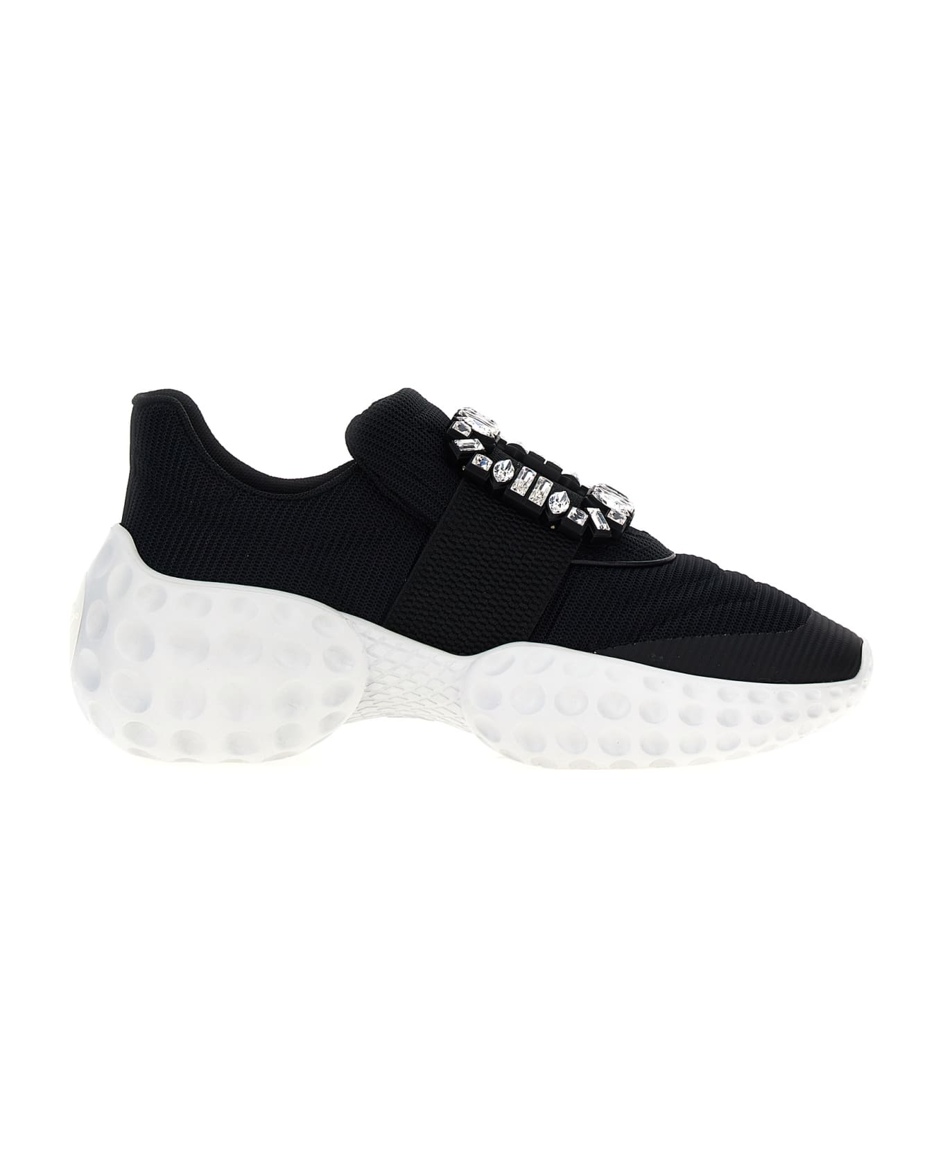 Roger Vivier 'viv' Run Light' Sneakers - White/Black