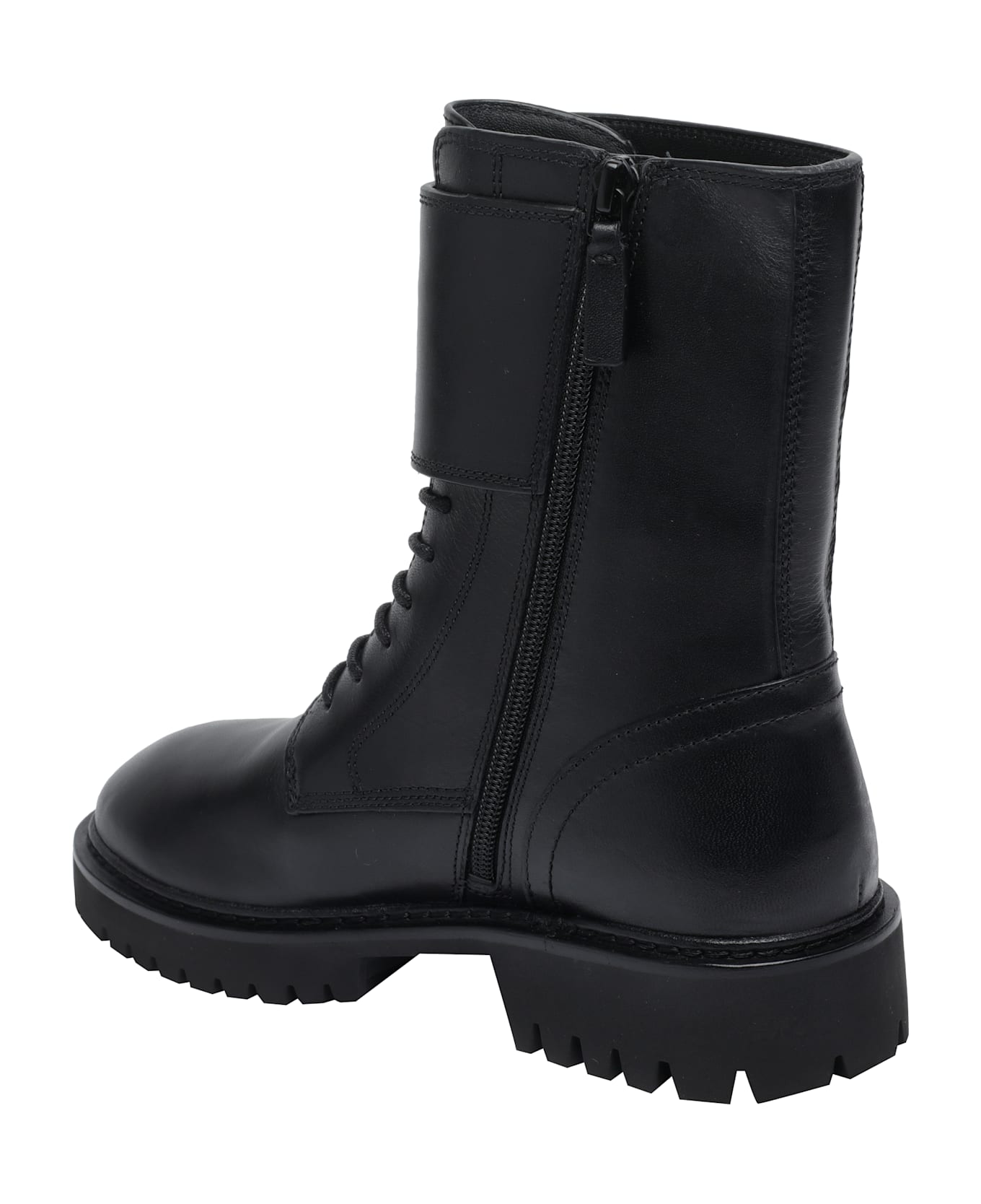 Tory Burch Logo Booties - Black