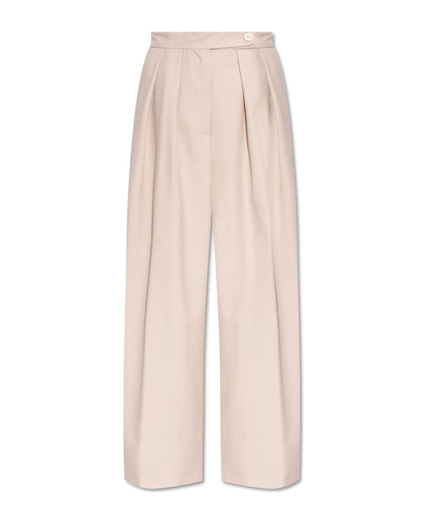 Dries Van Noten Wool Pants With Pleats - ECRU