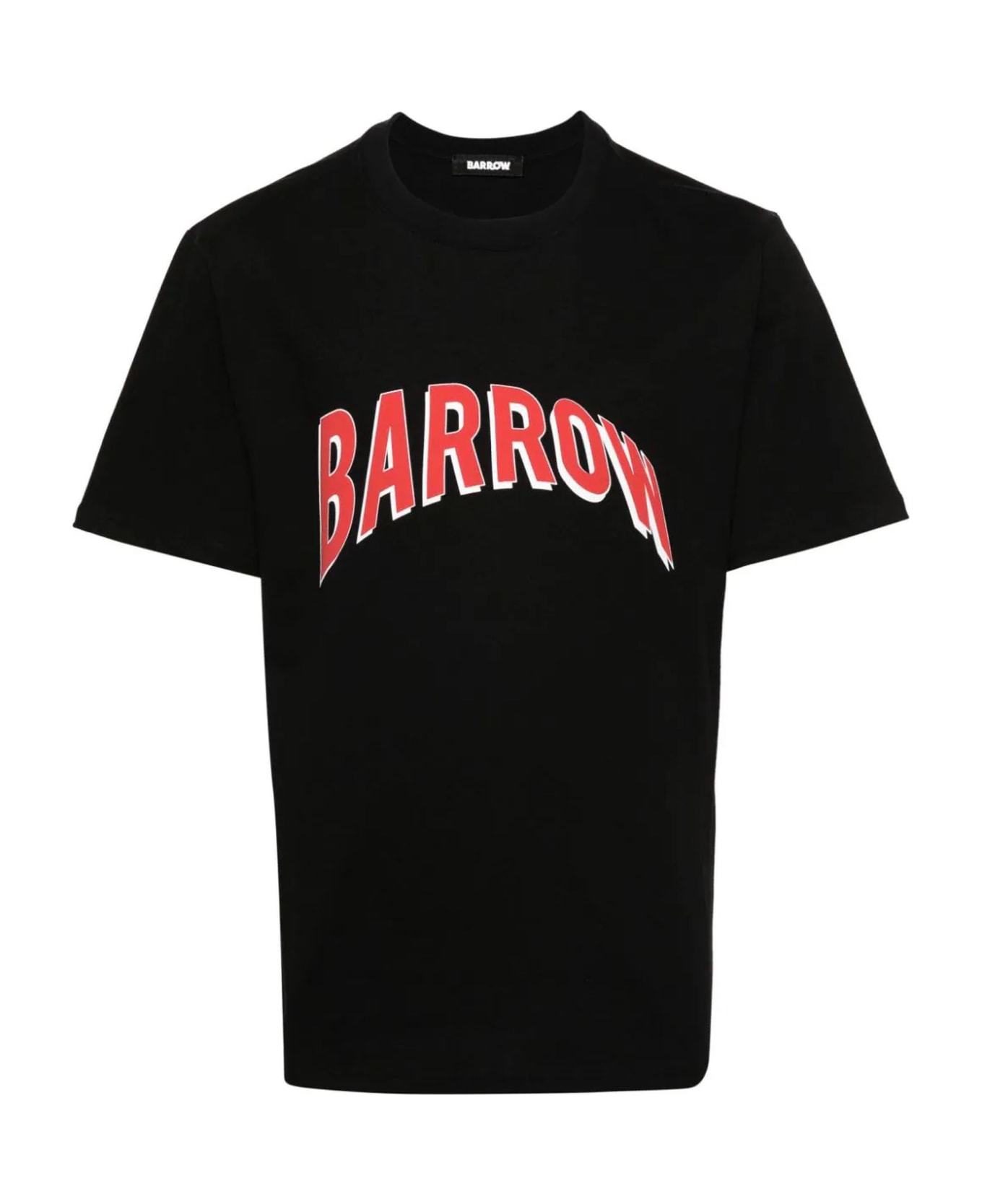 Barrow Black Cotton T-shirt - Nero