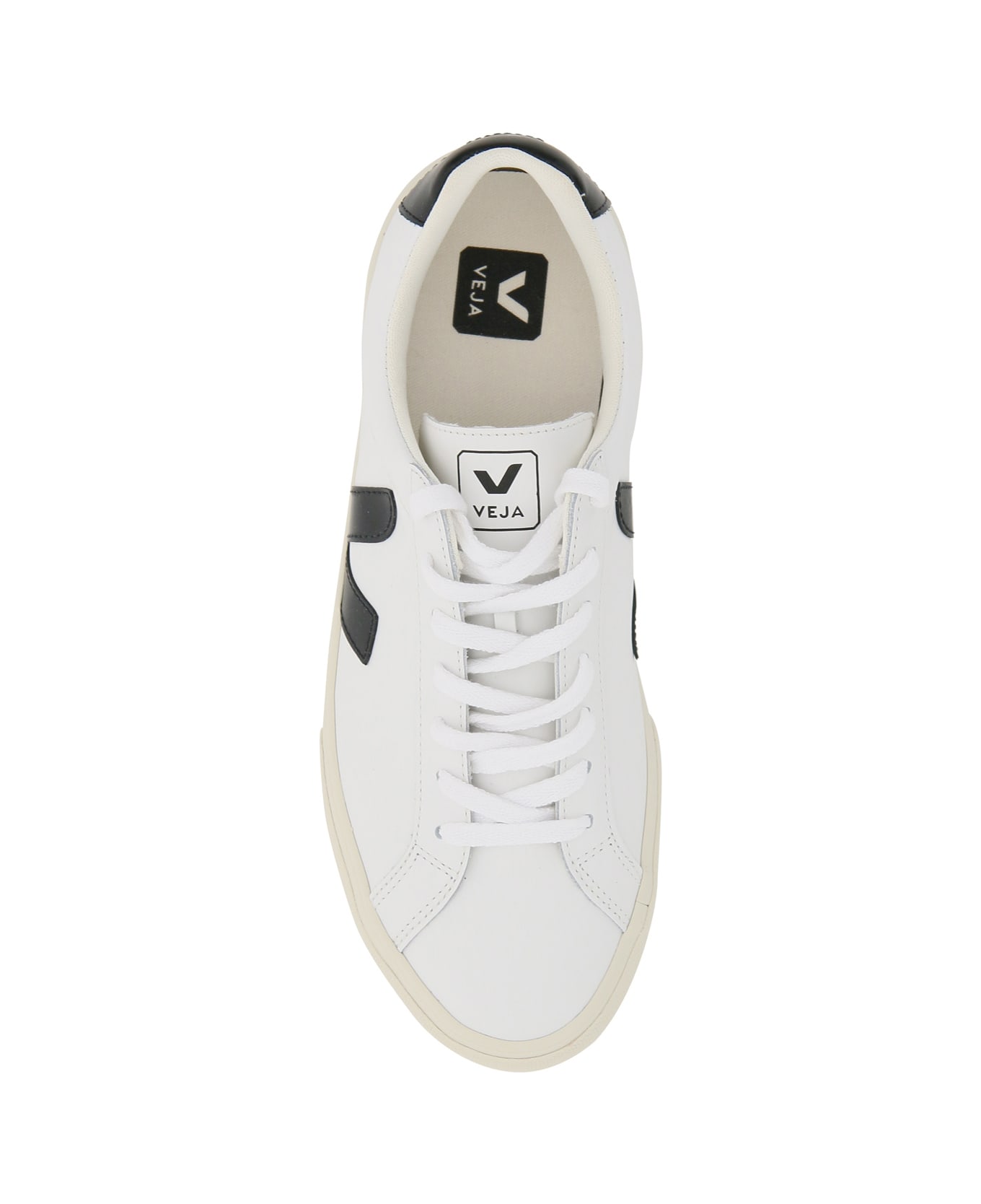 Veja Esplar Leather Sneakers - EXTRA WHITE BLACK (White)