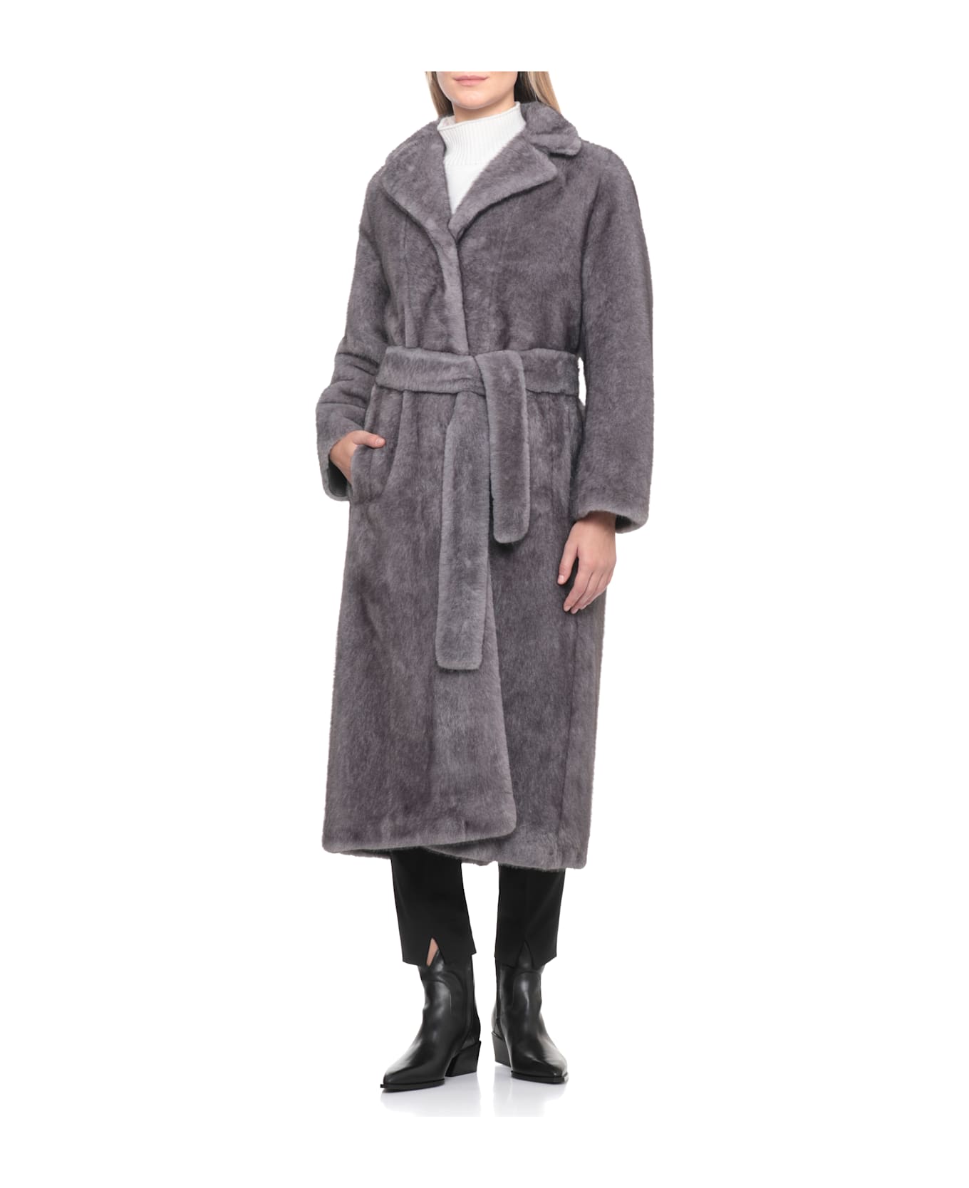Valentini 1972 Synth Fur Coat - Grey