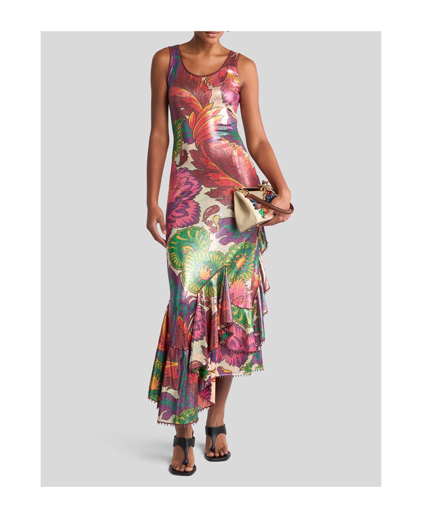 Etro Laminated Jersey Dress - Multicolour