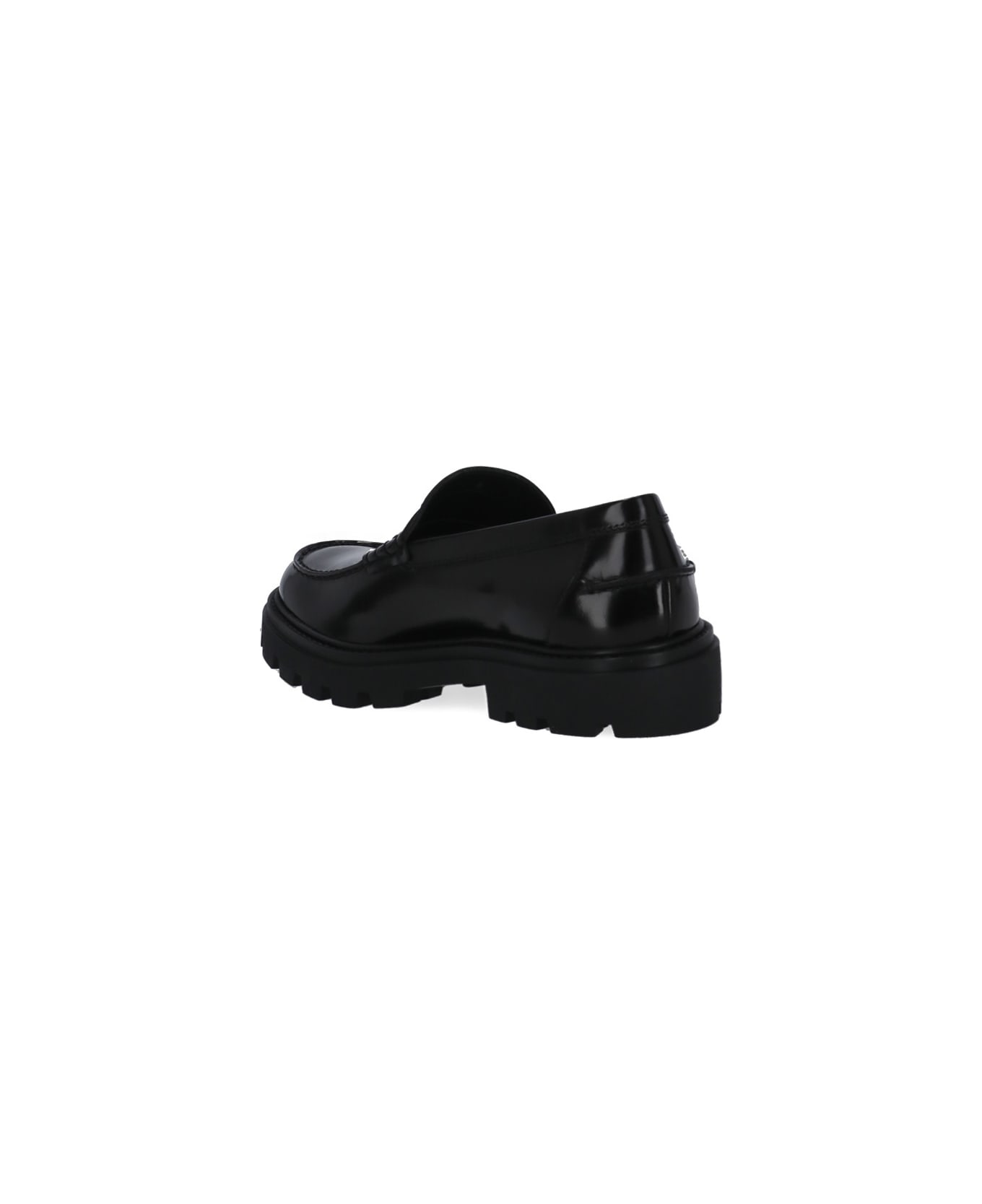 Tod's Leather Moccasin Loafers - Black