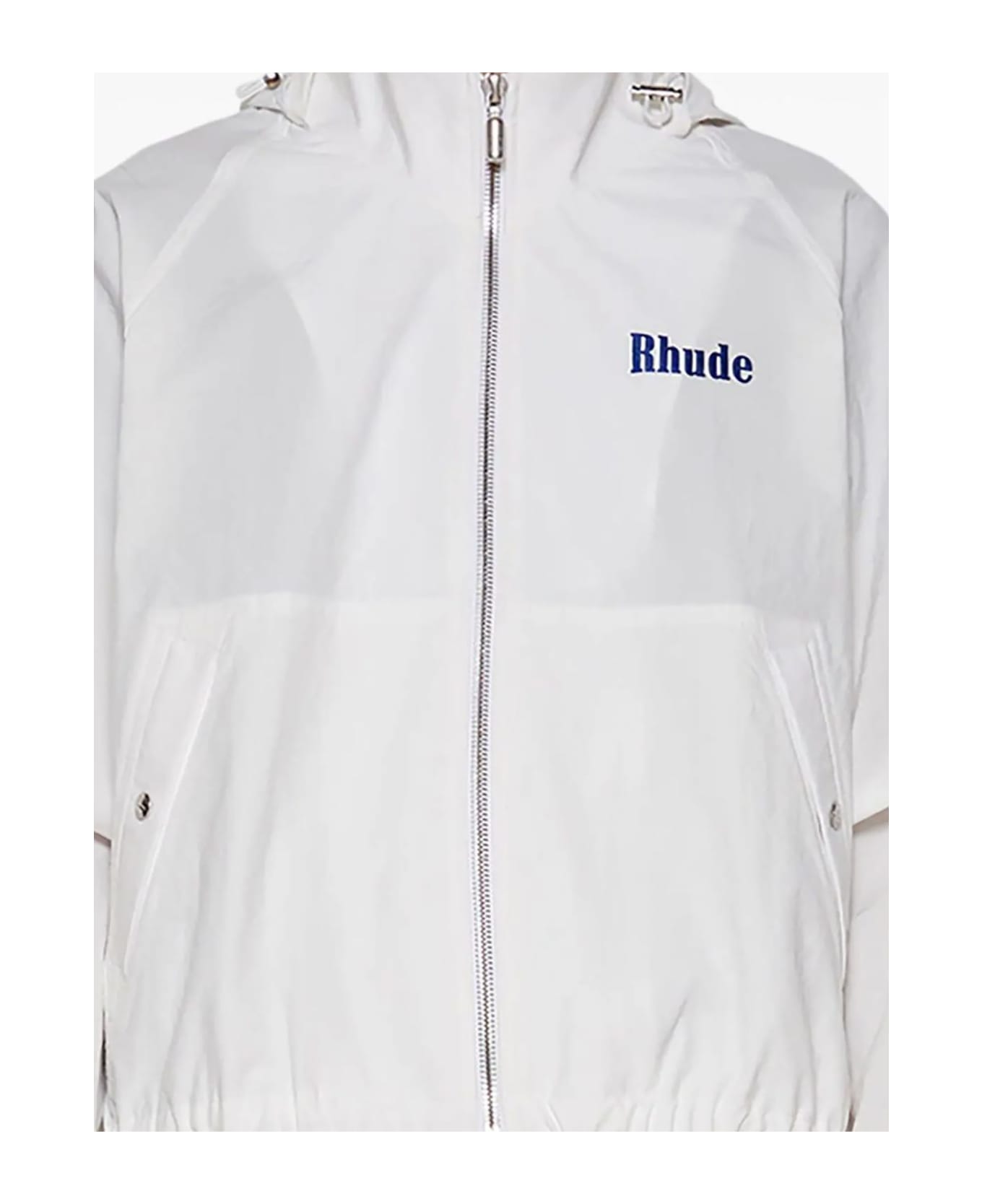 Rhude White Track Jacket - White
