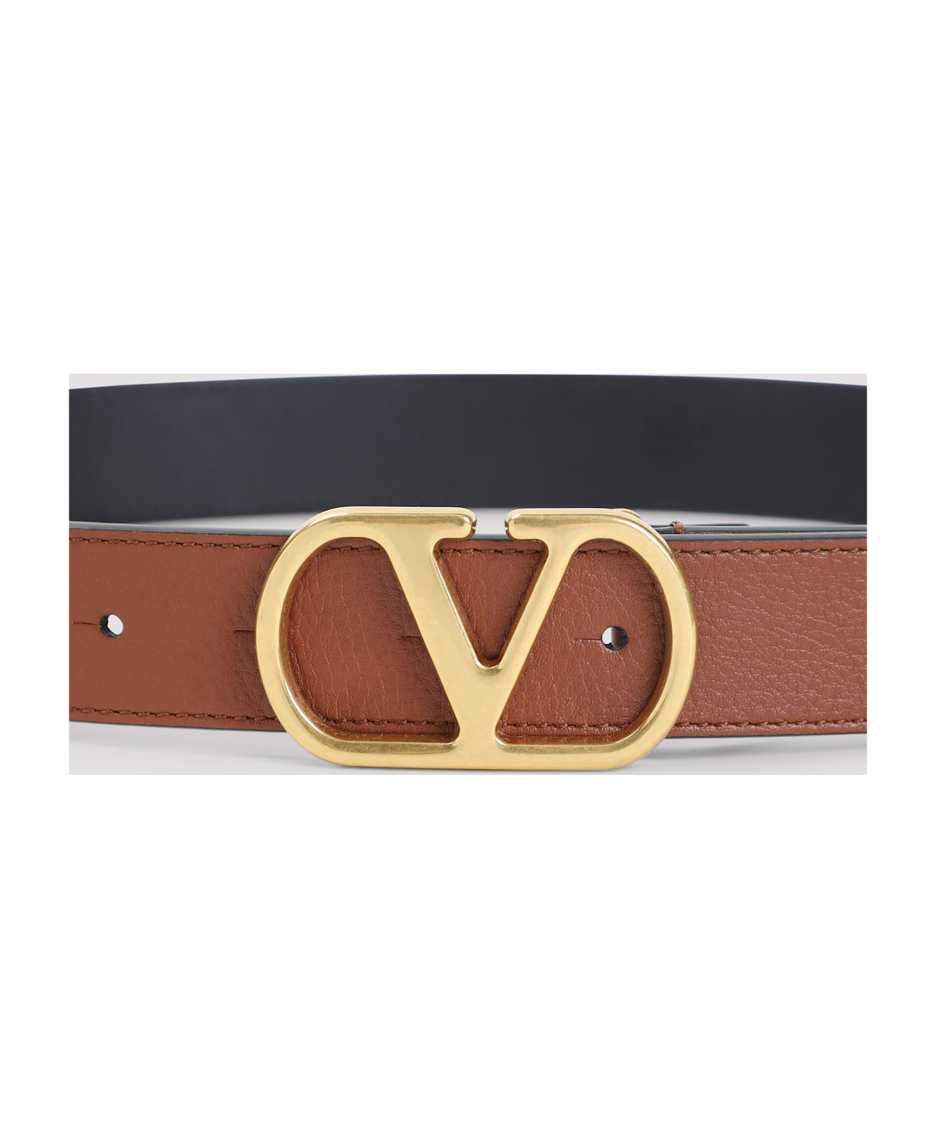 Valentino Garavani Vlogo 30 Belt - Deep Caramel