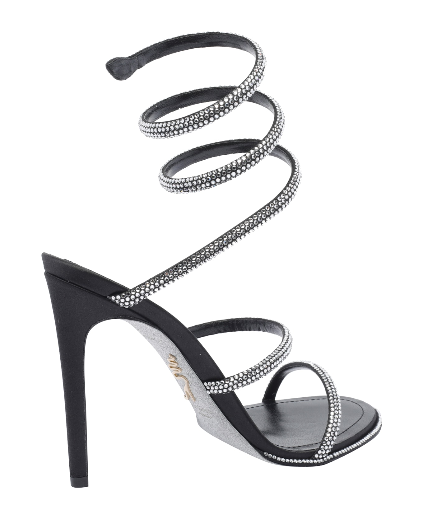 René Caovilla Cleo Pump Sandals - Black