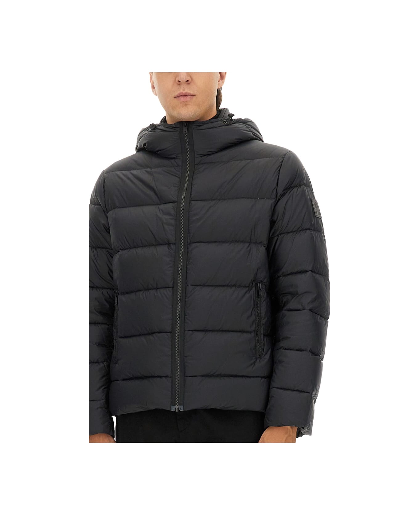 Fay Double Front Down Jacket - BLACK