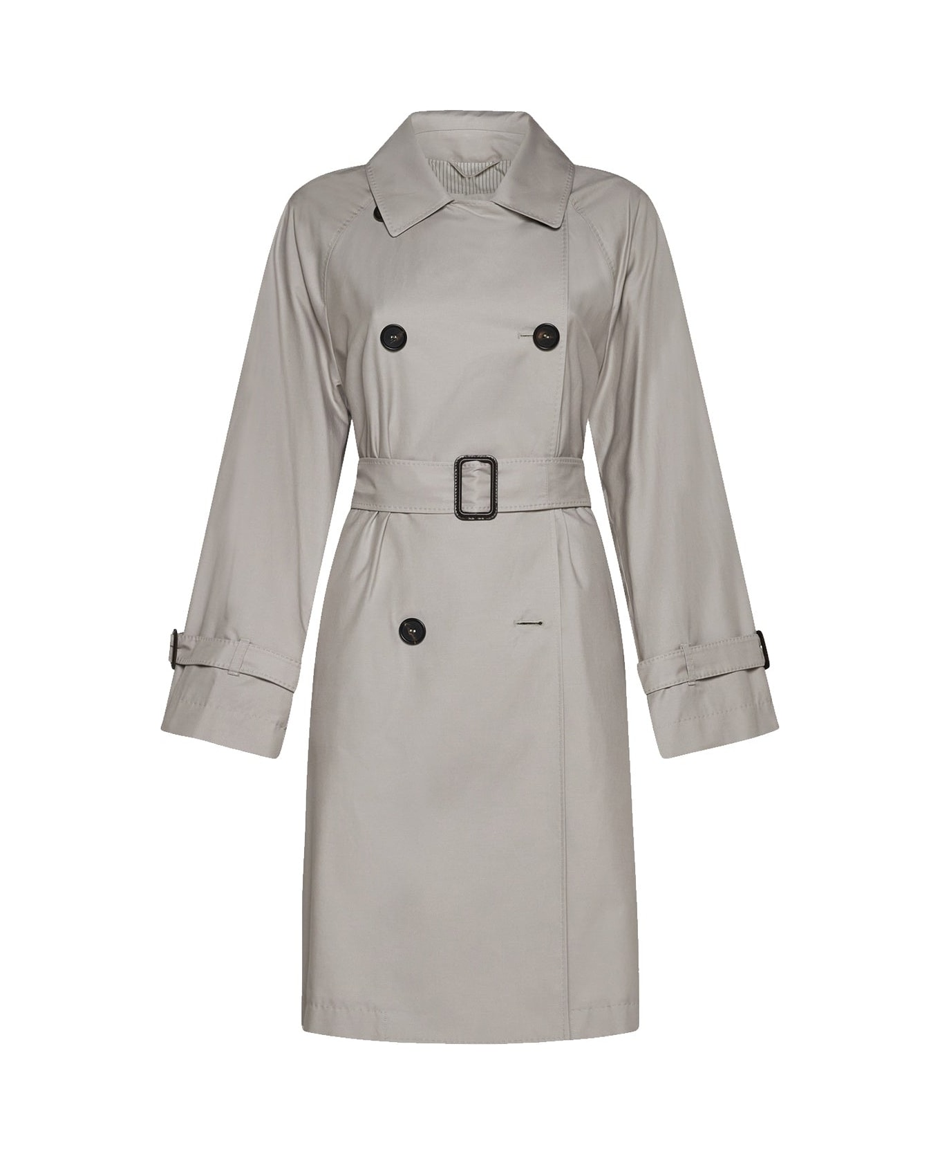 Max Mara The Cube The Cube Blend Cotton Trench Coat - Beige