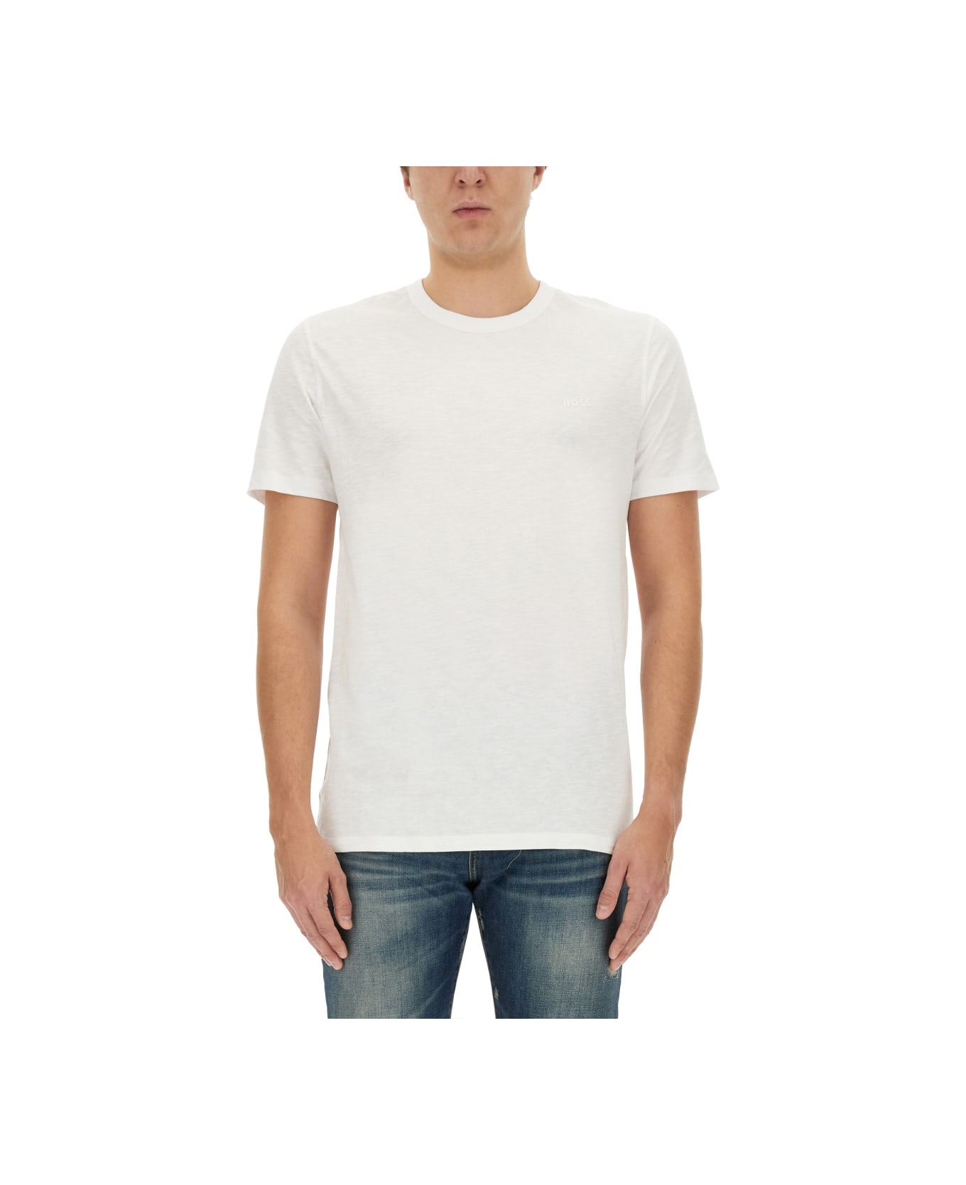 Hugo Boss Cotton T-shirt - WHITE