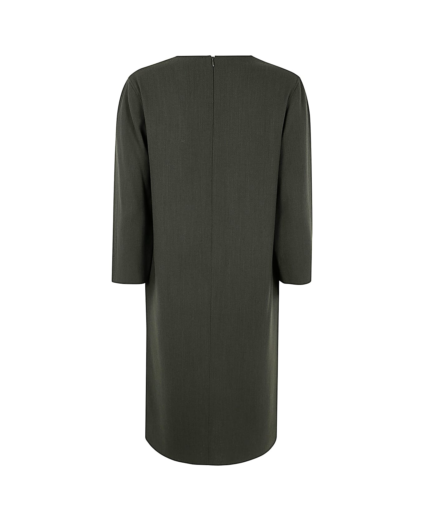 Antonelli Mark Tunic V Neck Dress - Military