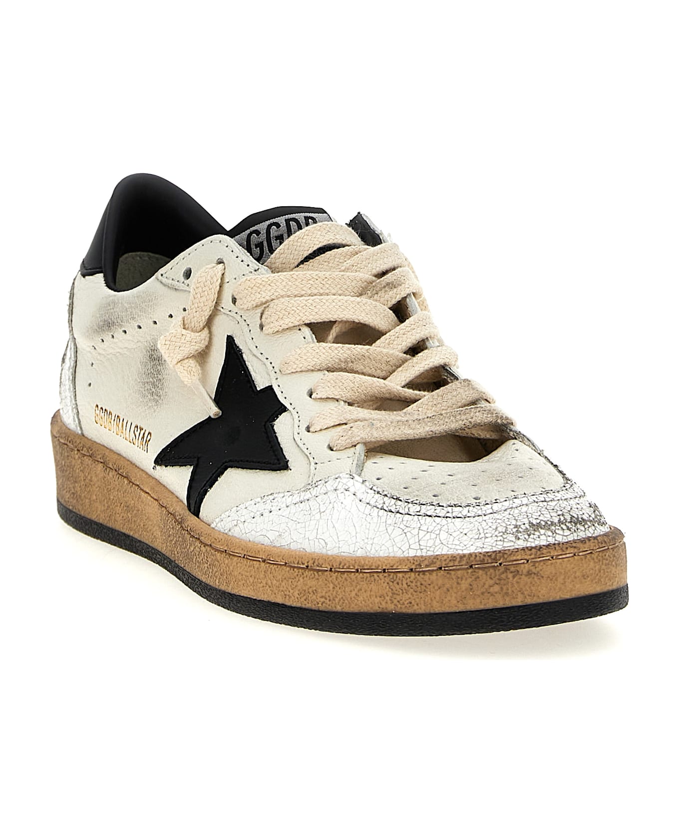 Golden Goose 'ball Star' Sneakers - White/Black