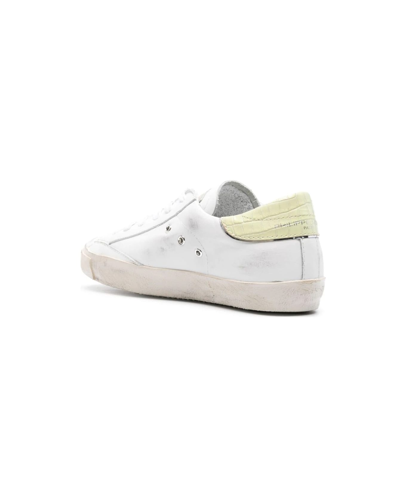 Philippe Model Prsx Low Sneakers - White And Yellow - White