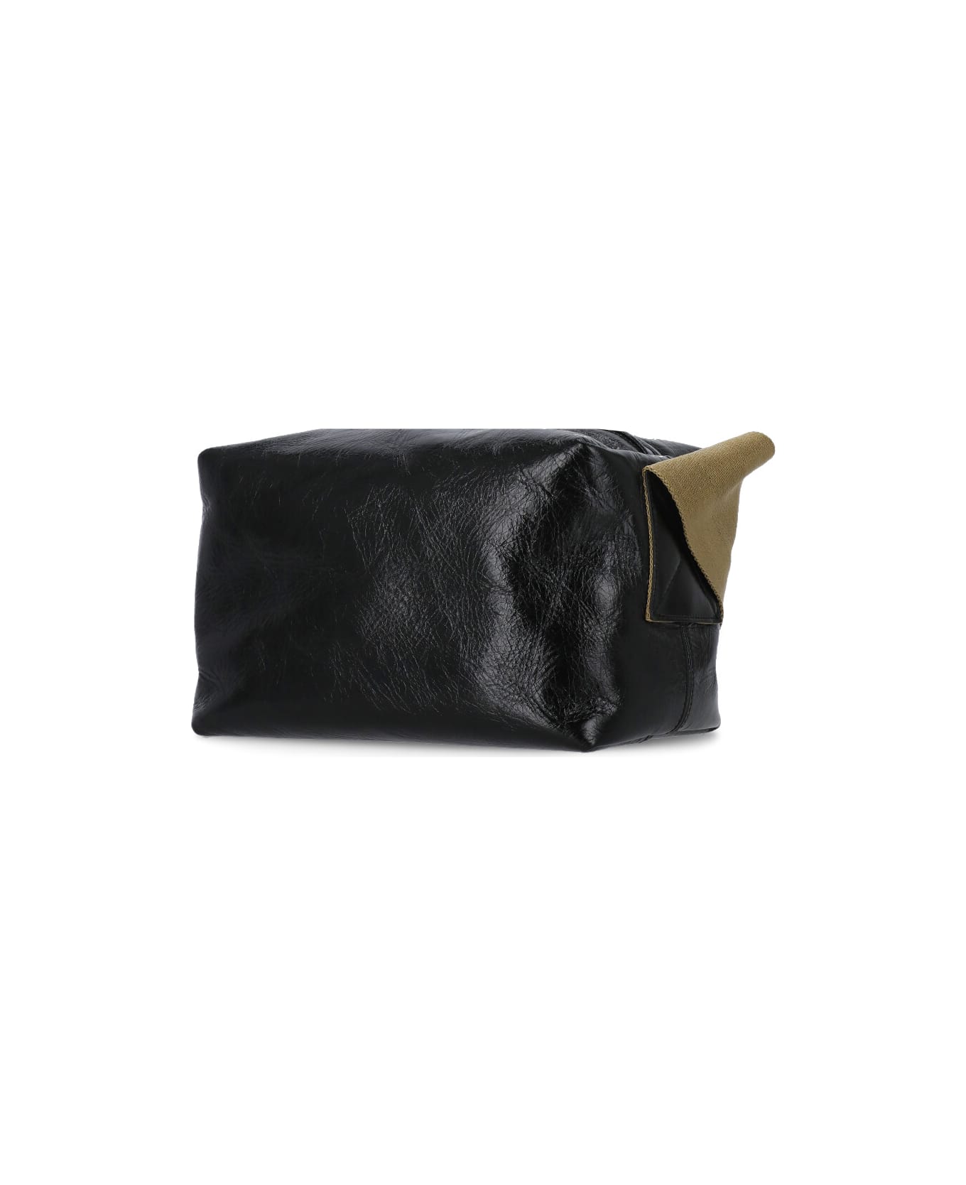Uma Wang Leather Shoulder Bag - Black