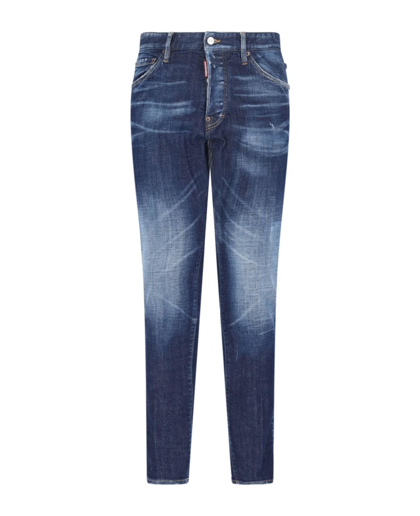 Dsquared2 "cool Guy" Straight Jeans - Blue