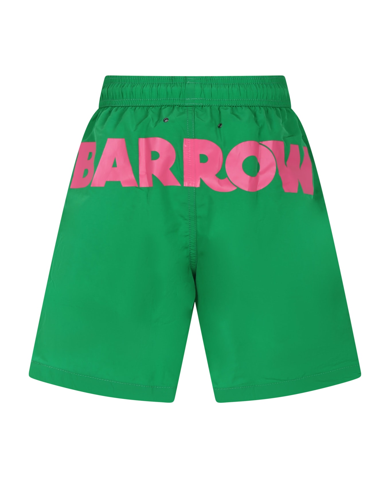 Barrow Green Swim Shorts For Boy With Smiley - Green