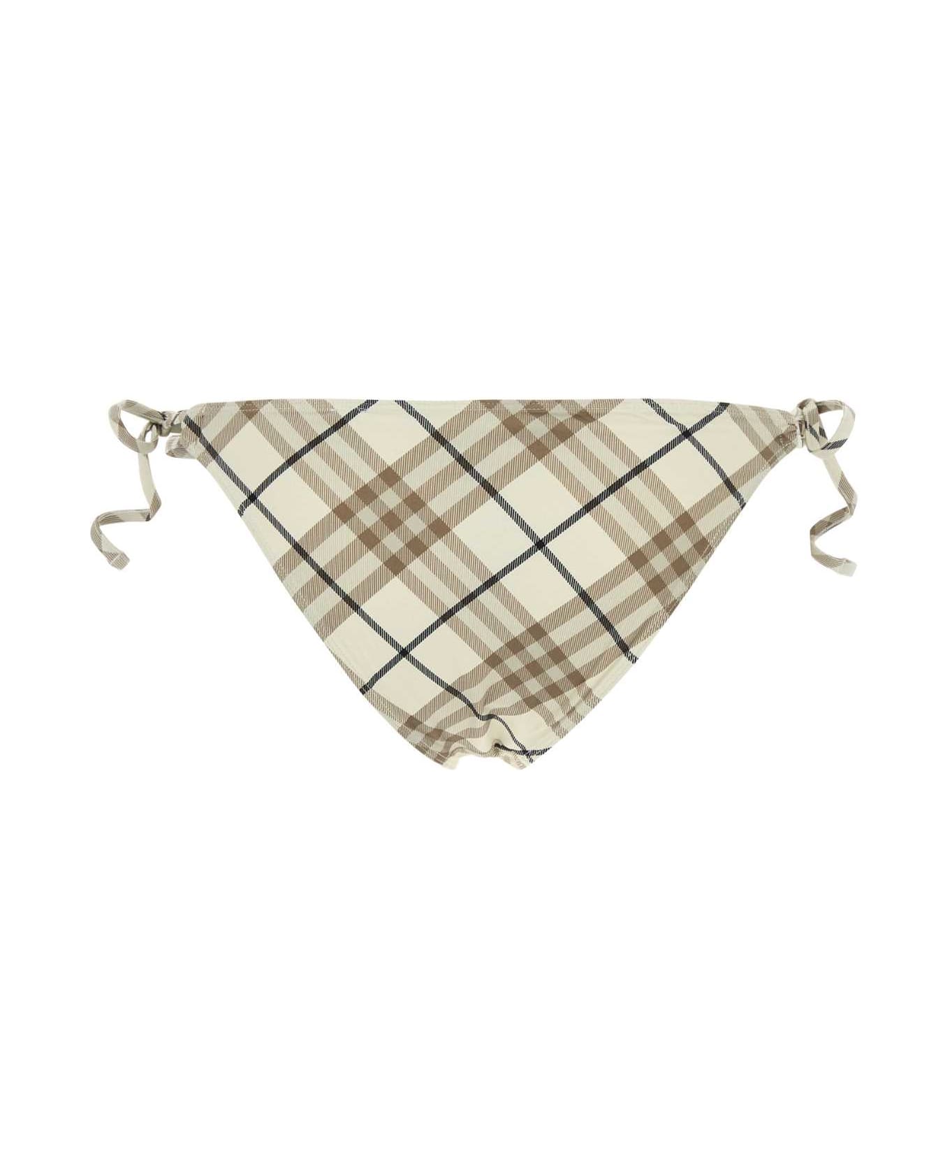 Burberry Printed Stretch Nylon Bikini Bottom - COTTONIPCHECK