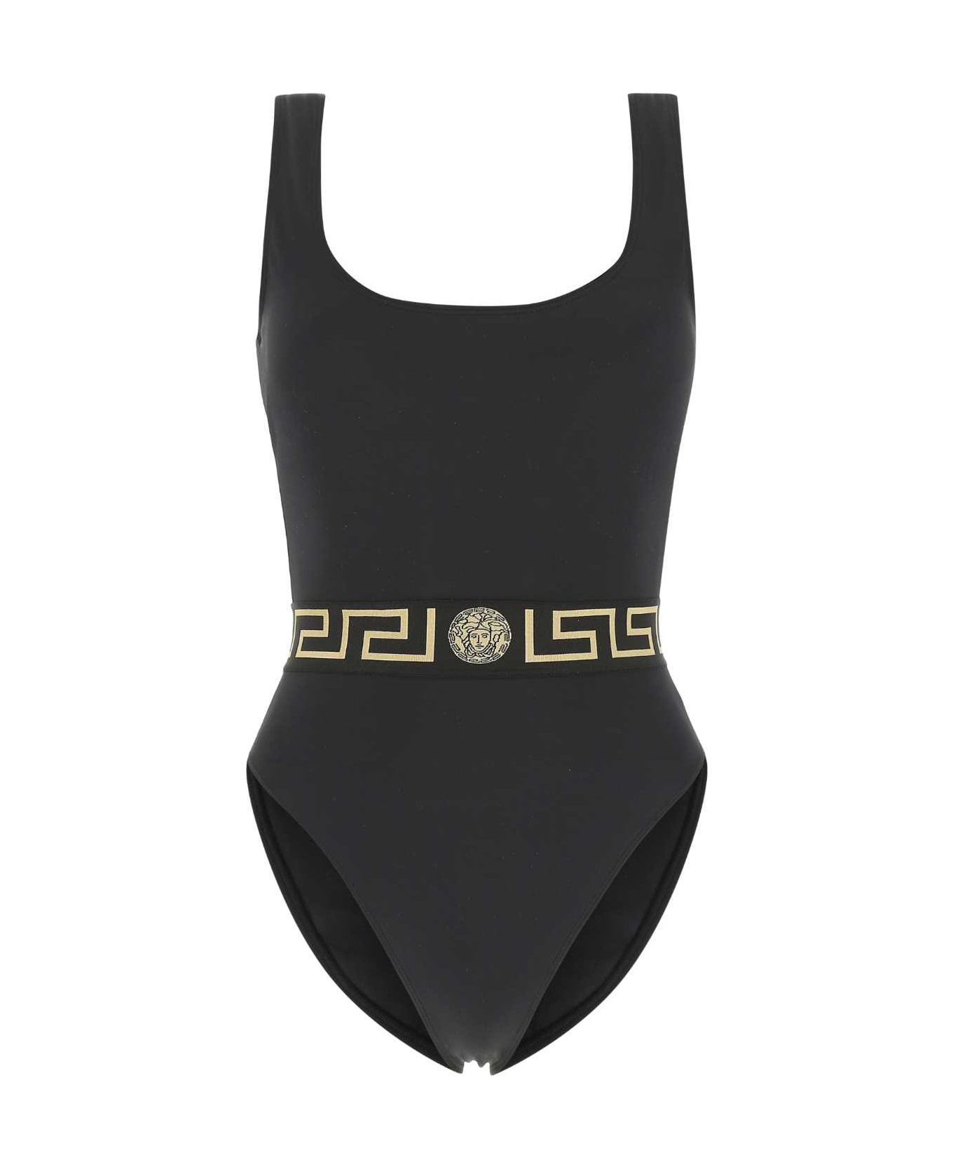 Versace Black Stretch Nylon Swimsuit - 1B000