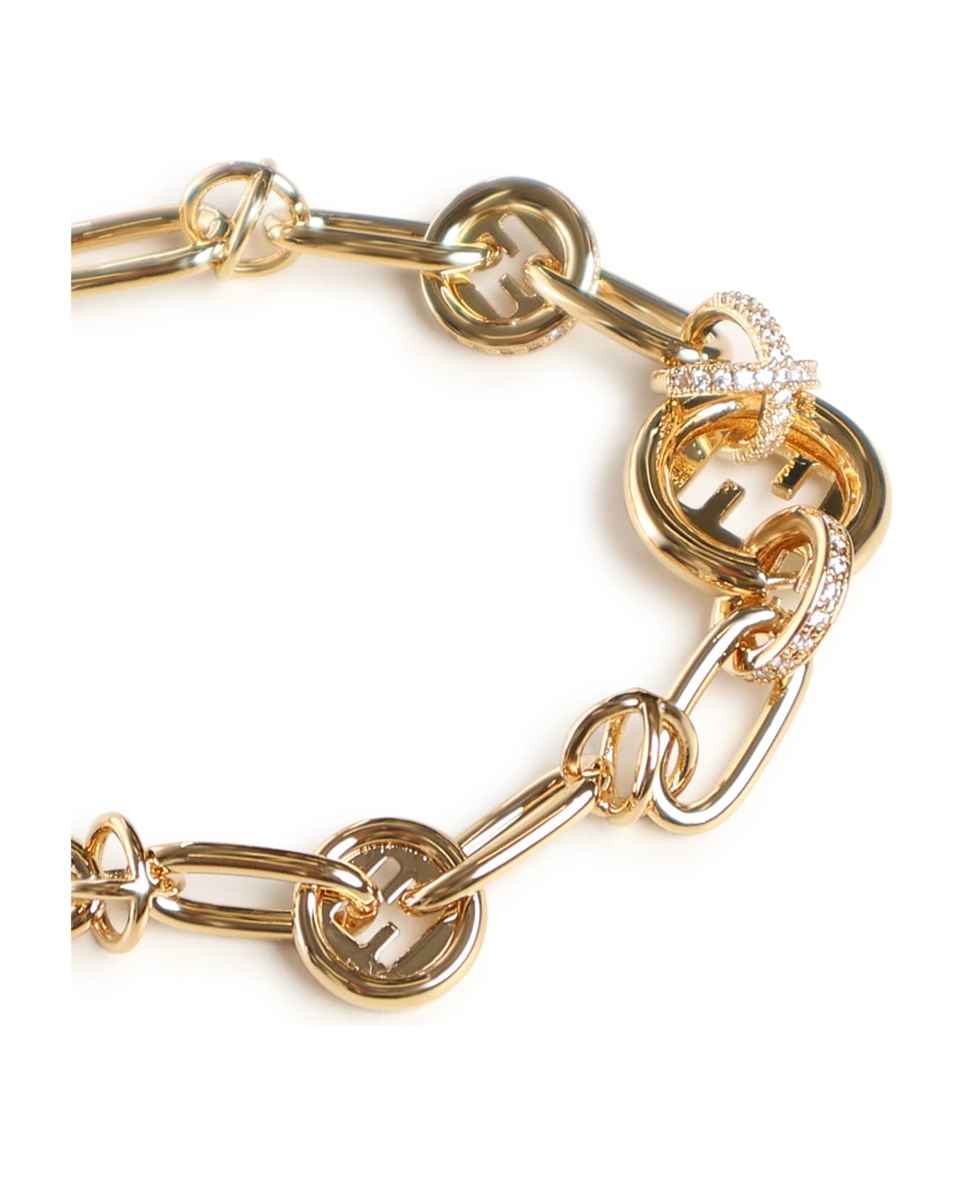 Fendi Everround Chain Bracelet - Golden